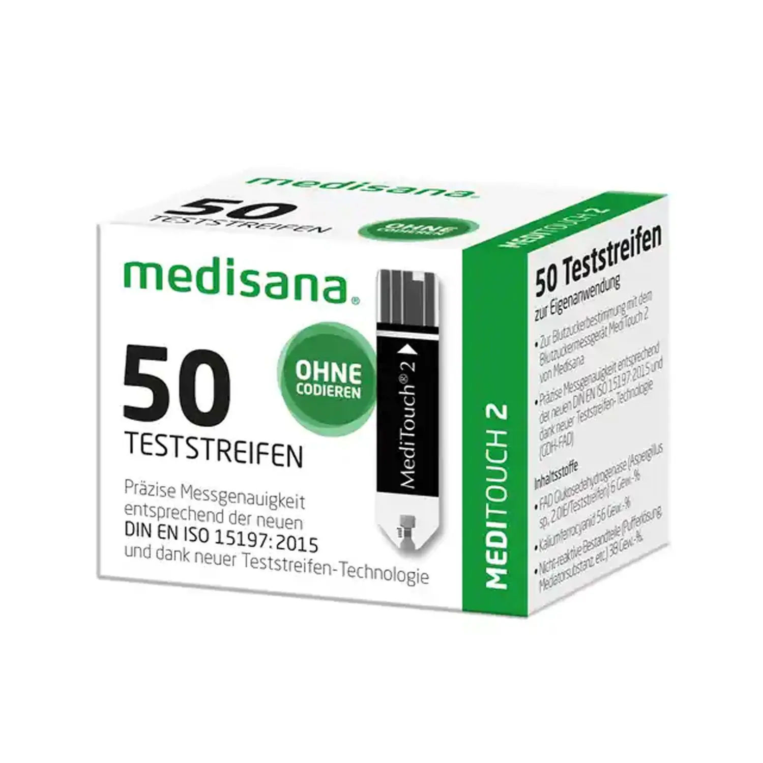 Medisana Blutzuckerteststreifen MediTouch 2 50 Stück