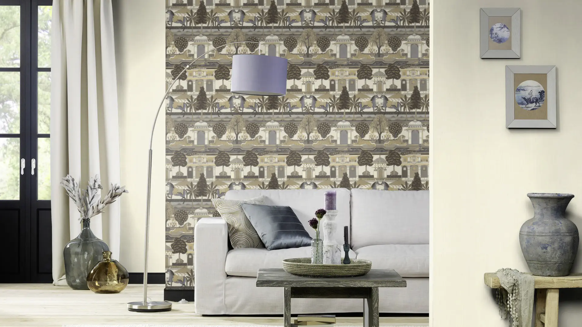 Rasch Vliestapete 746020 Beige-Hellbeige Uni 10,05 m x 0,53 m