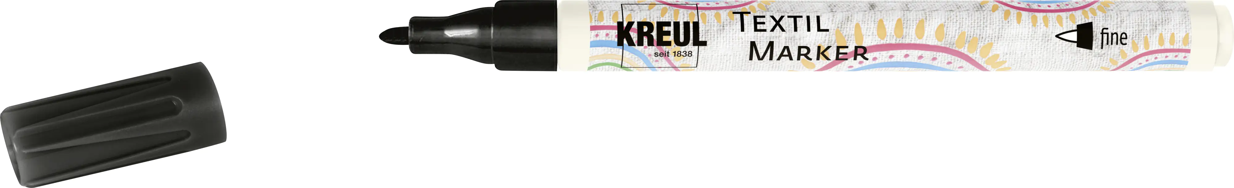 Kreul Javana texi mäx Sunny Stoffmalfarbe fine helle Stoffe fine schwarz
