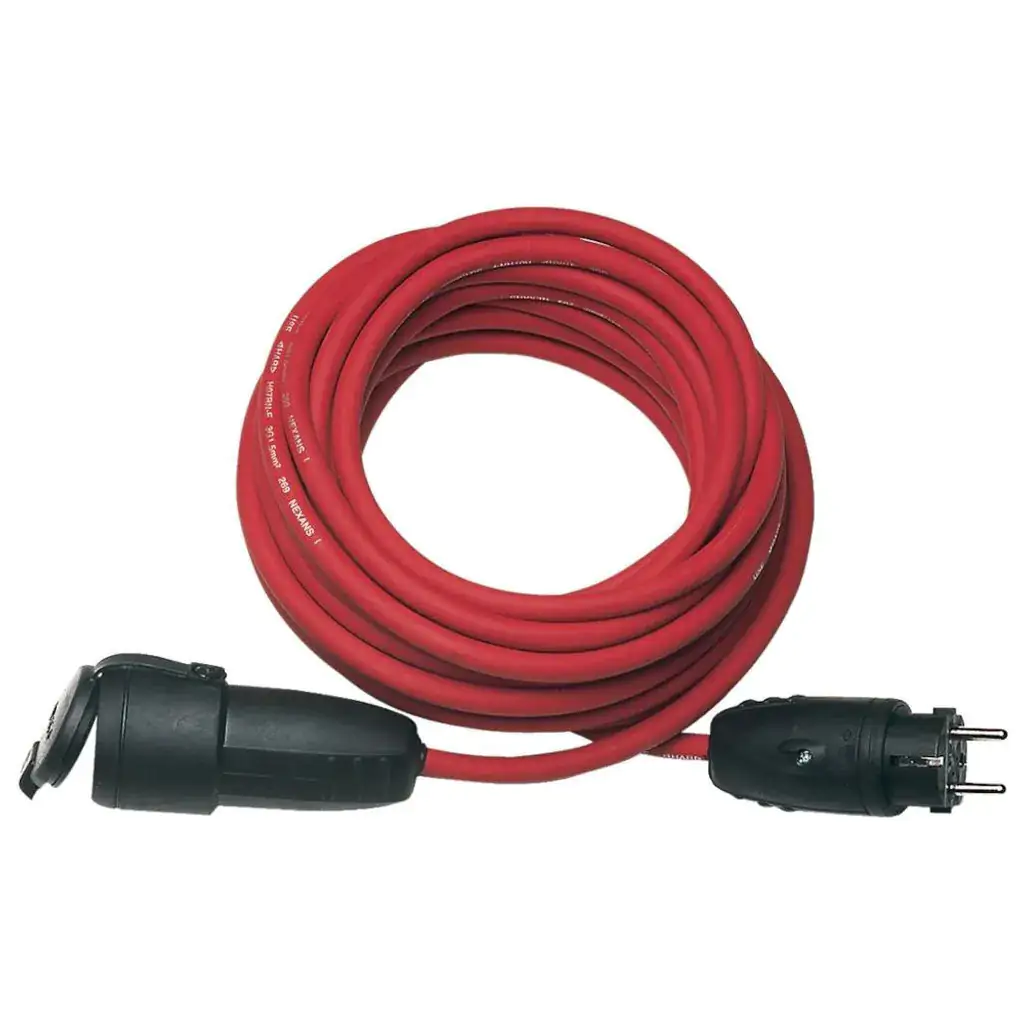 REV Verlängerungskabel Flex 10 m H07V3V3-F 3G1,5 mm², rot, IP 44
