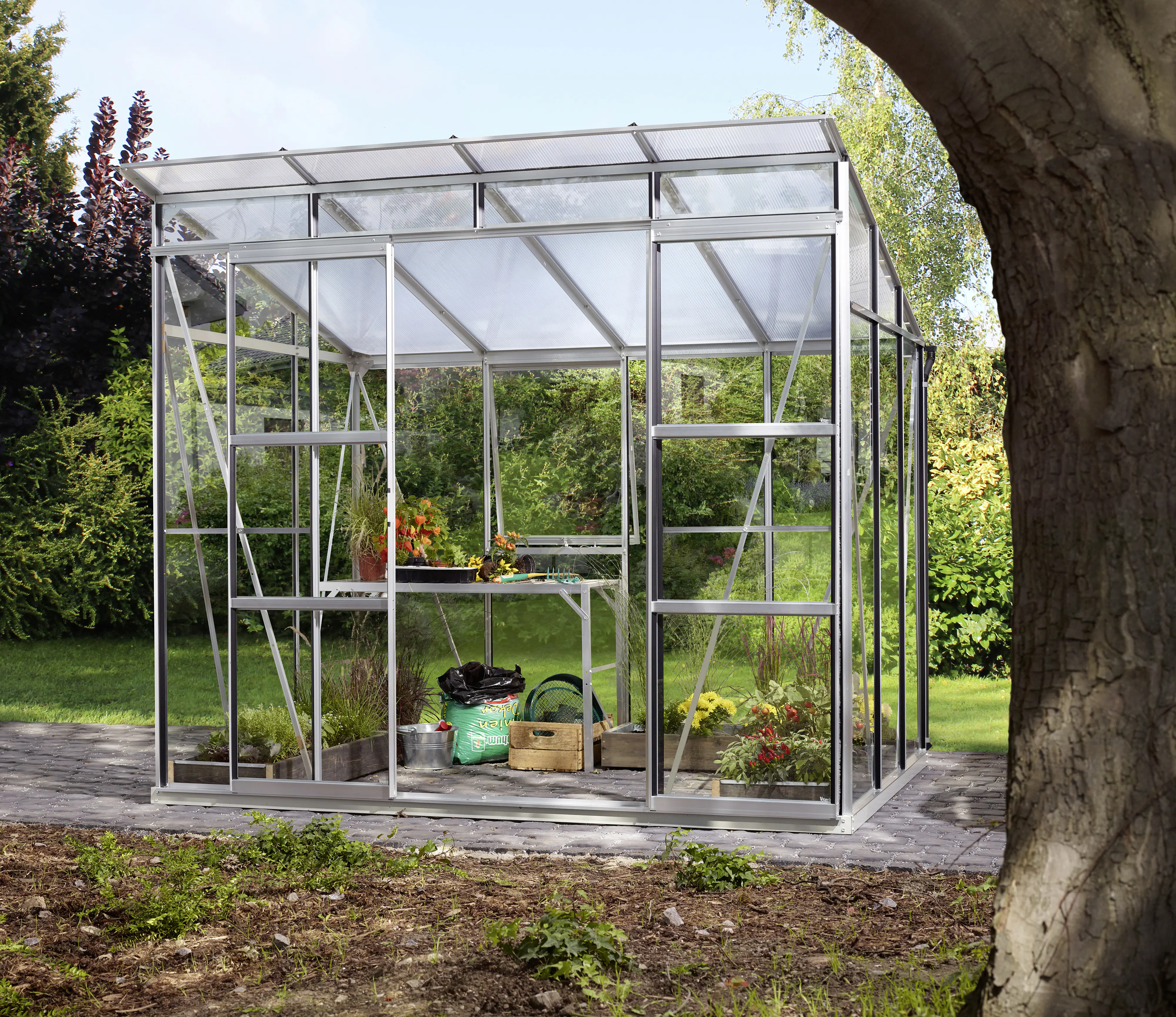 Vitavia Gewächshaus Freya 5900 254 x 192 cm 3 mm Sicherheitsglas