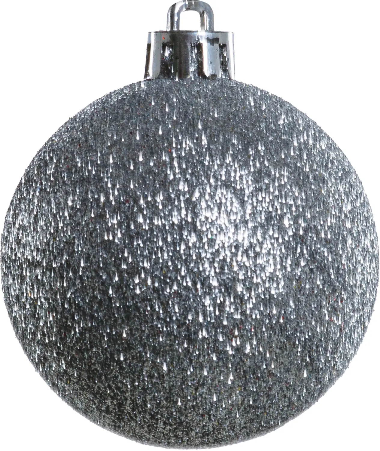 TrendLine Weihnachtskugeln bruchfest, langlebig Ø 6 cm silber 25 Stück