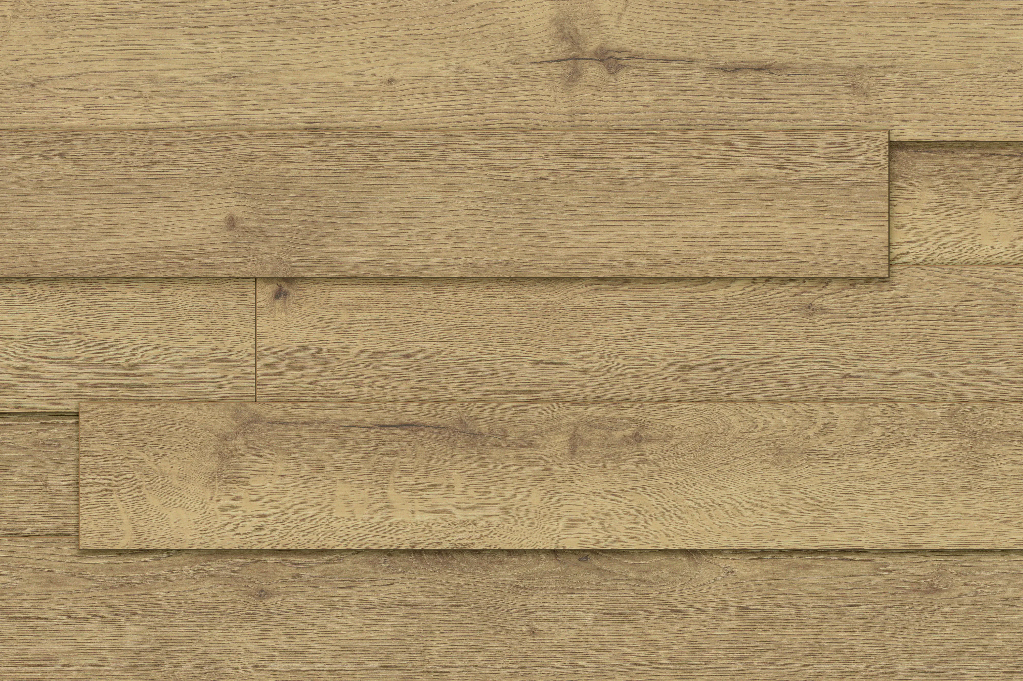 Kronoflooring 3D Wandpaneele Holz Eiche mittelbraun 129,6 x 13,2 x 1,2 cm