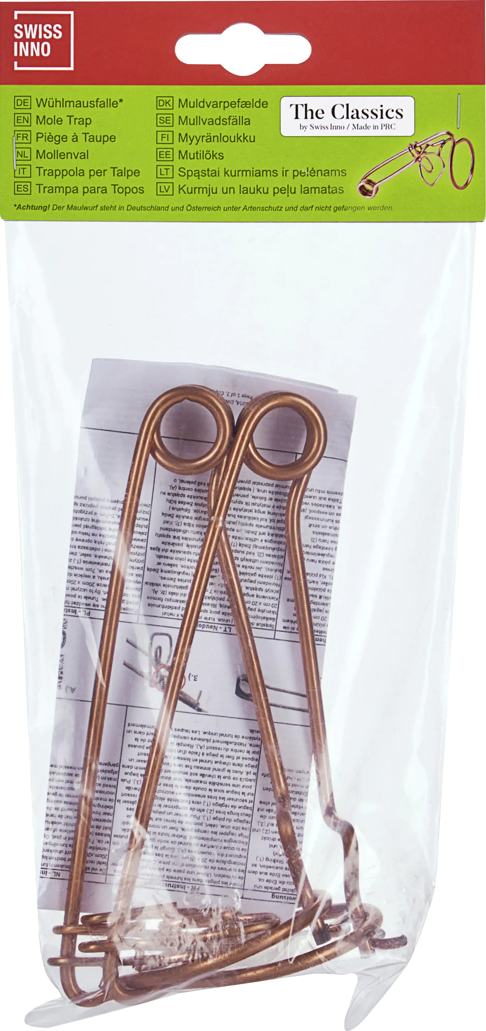 Swissinno Draht-Wühlmausfalle