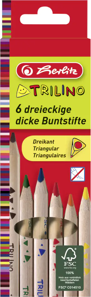 herlitz Dreikantbuntstifte Trilino