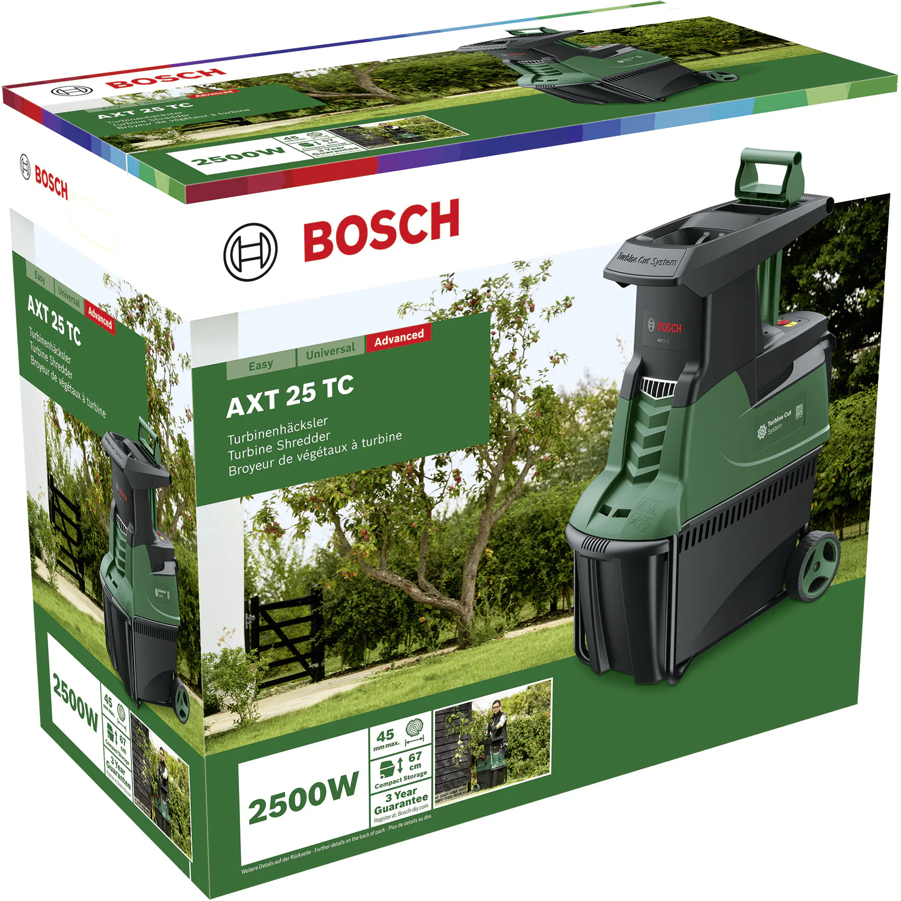Bosch Häcksler AXT 25 TC 2500 Watt Bosch Häcksler AXT 25 TC 2500 Watt