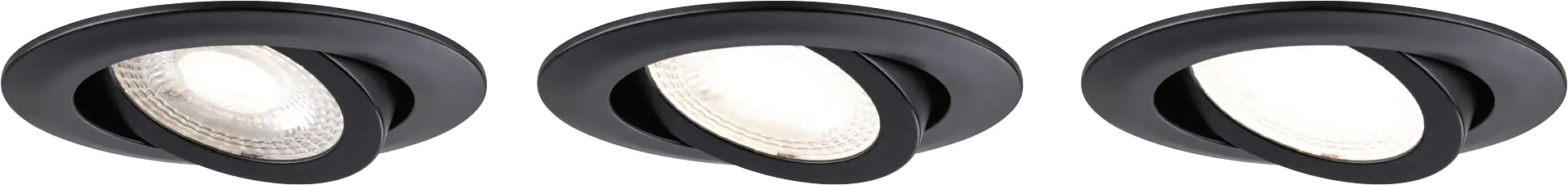 Paulmann LED Einbauleuchte schwarz schwenkbar