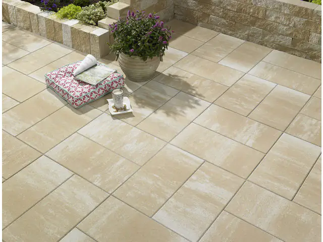 Primaster Terrassenplatte San Marino 60 x 30 x 5 cm sandsteingelb Primaster Terrassenplatte San Marino 60 x 30 x 5 cm sandsteingelb