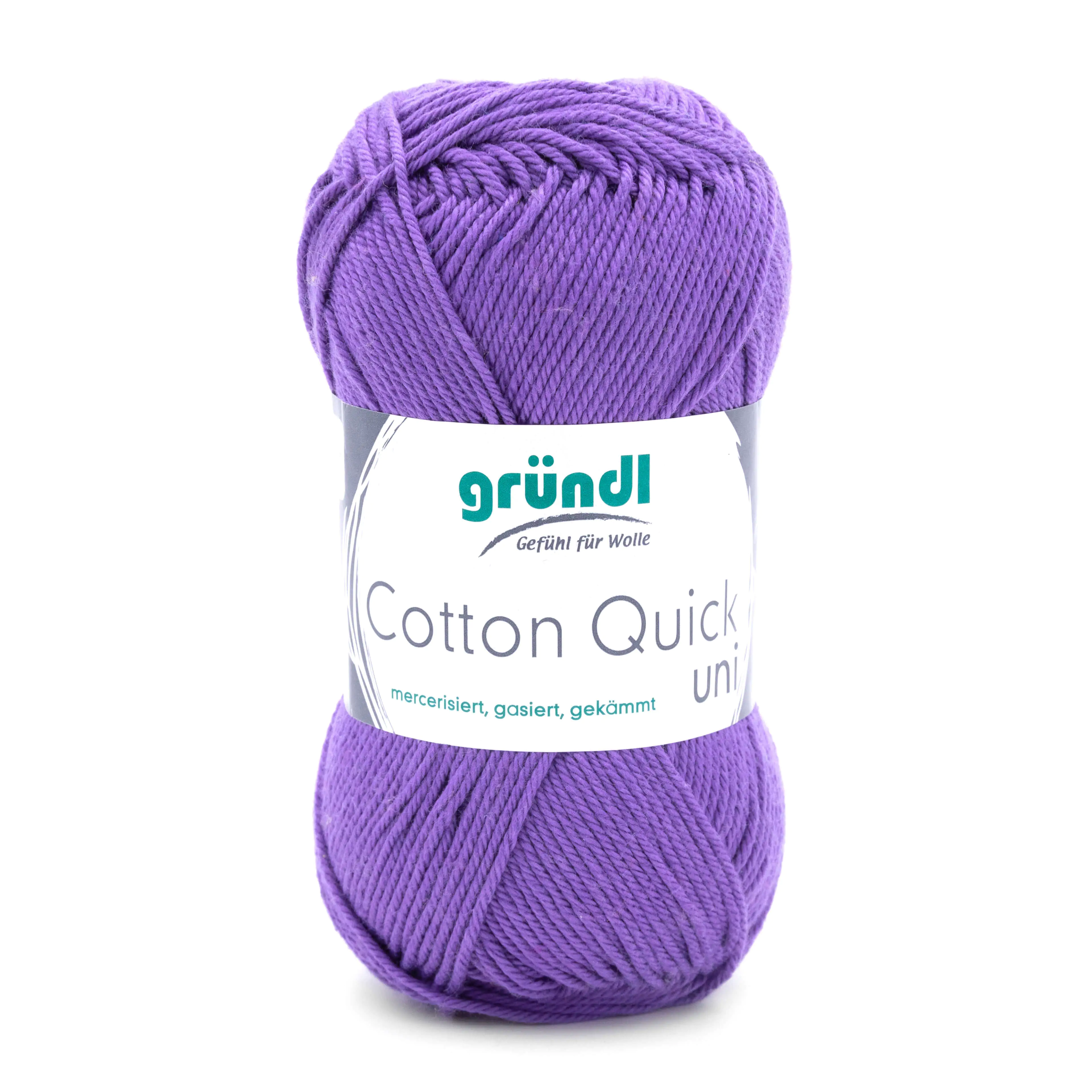 Gründl Wolle Cotton Quick 50 g uni lila