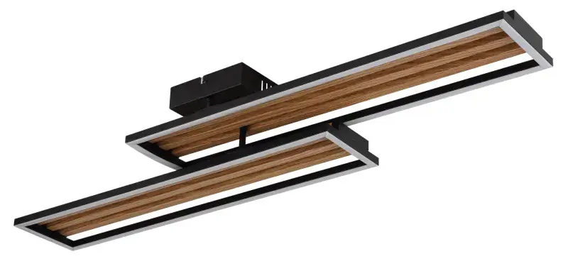 Globo Deckenleuchte Dakari I 90 x 21 cm schwarz warmweiß