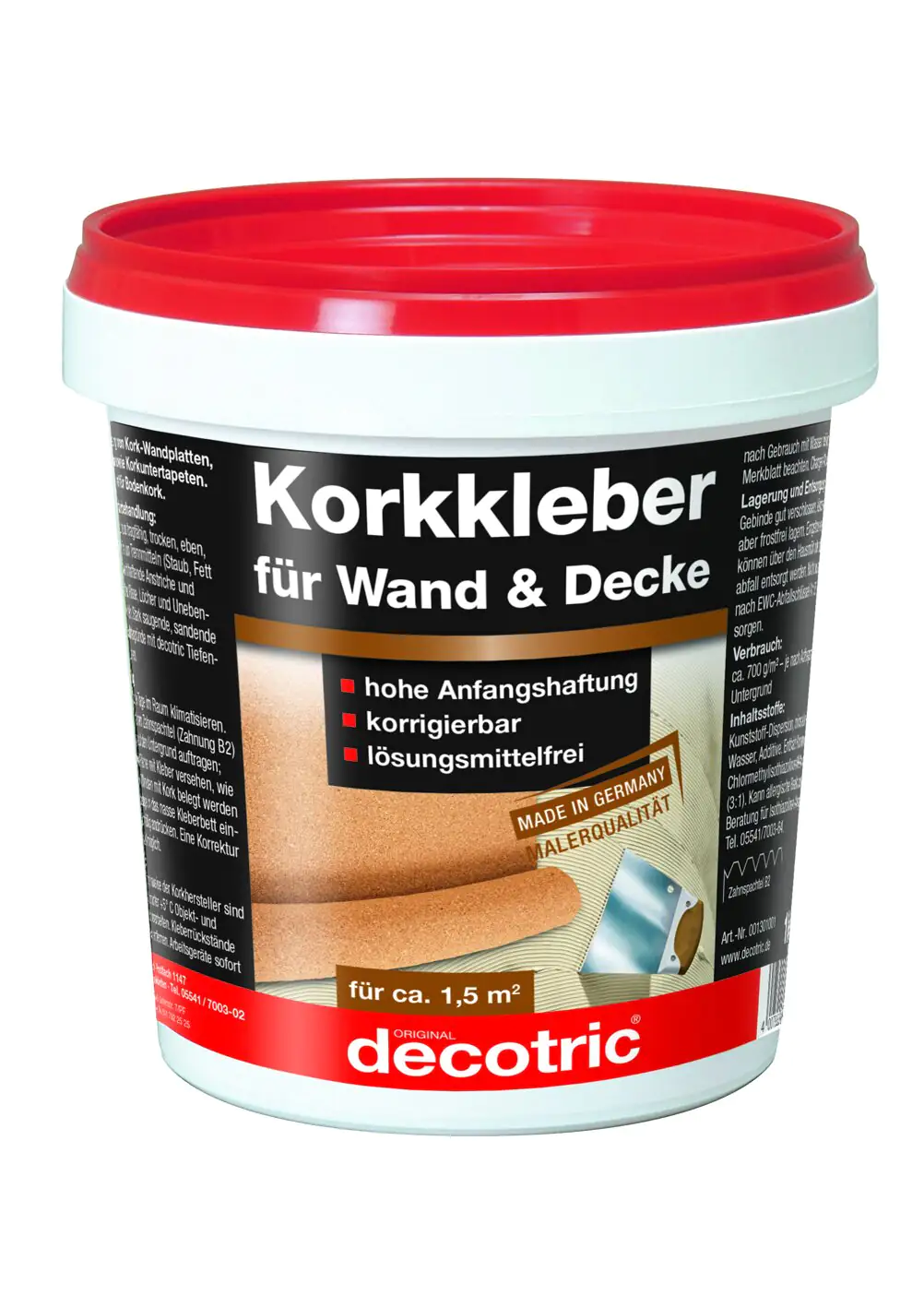 Decotric Korkkleber 1 kg Decotric Korkkleber 1 kg