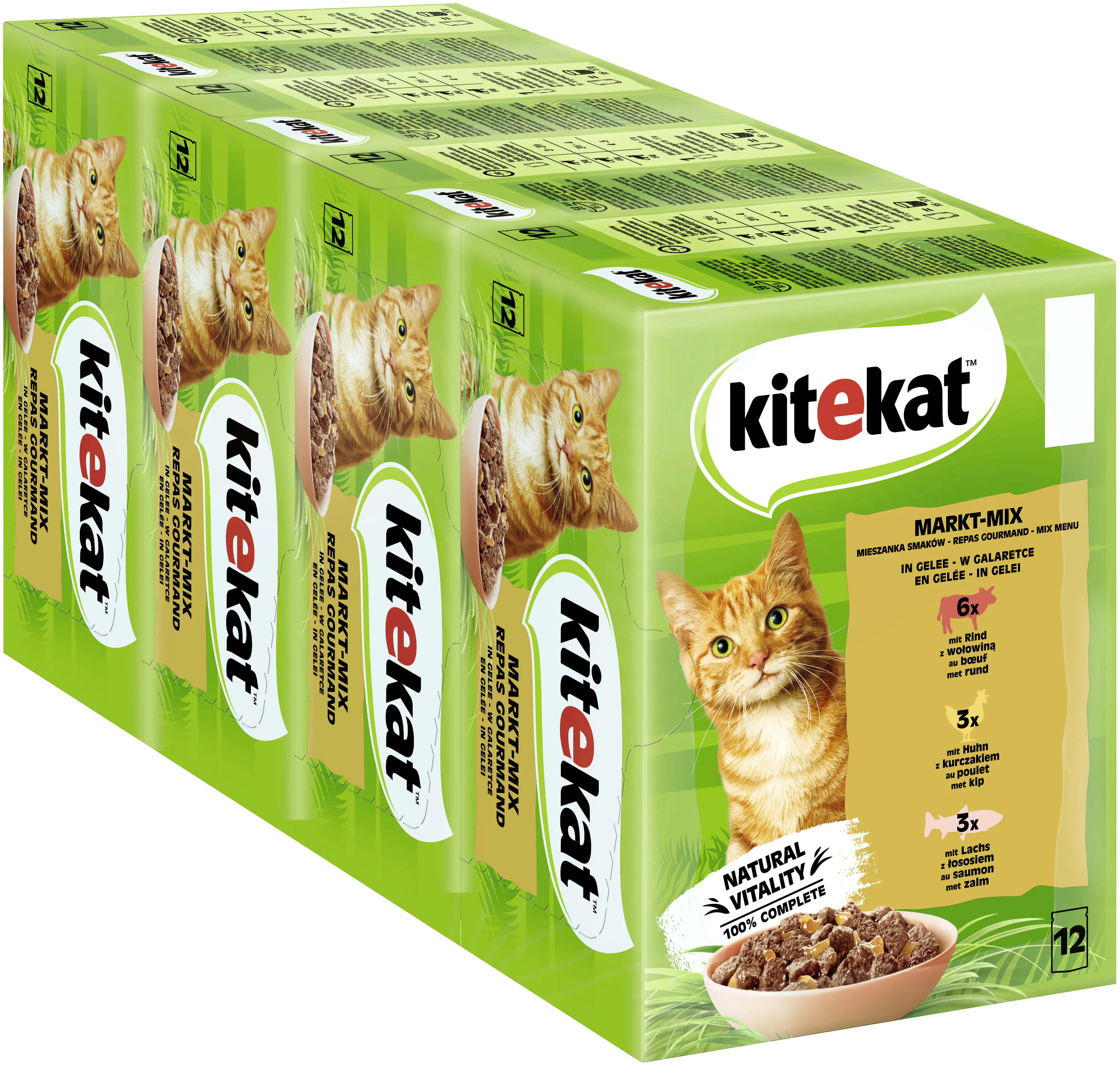 Kitekat Markt-Mix in Gelee Multipack 12x85 g