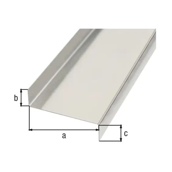 Alberts Glattblech Z-Form Aluminium natur 18 x 63 x 18 x 2000 mm gekantet