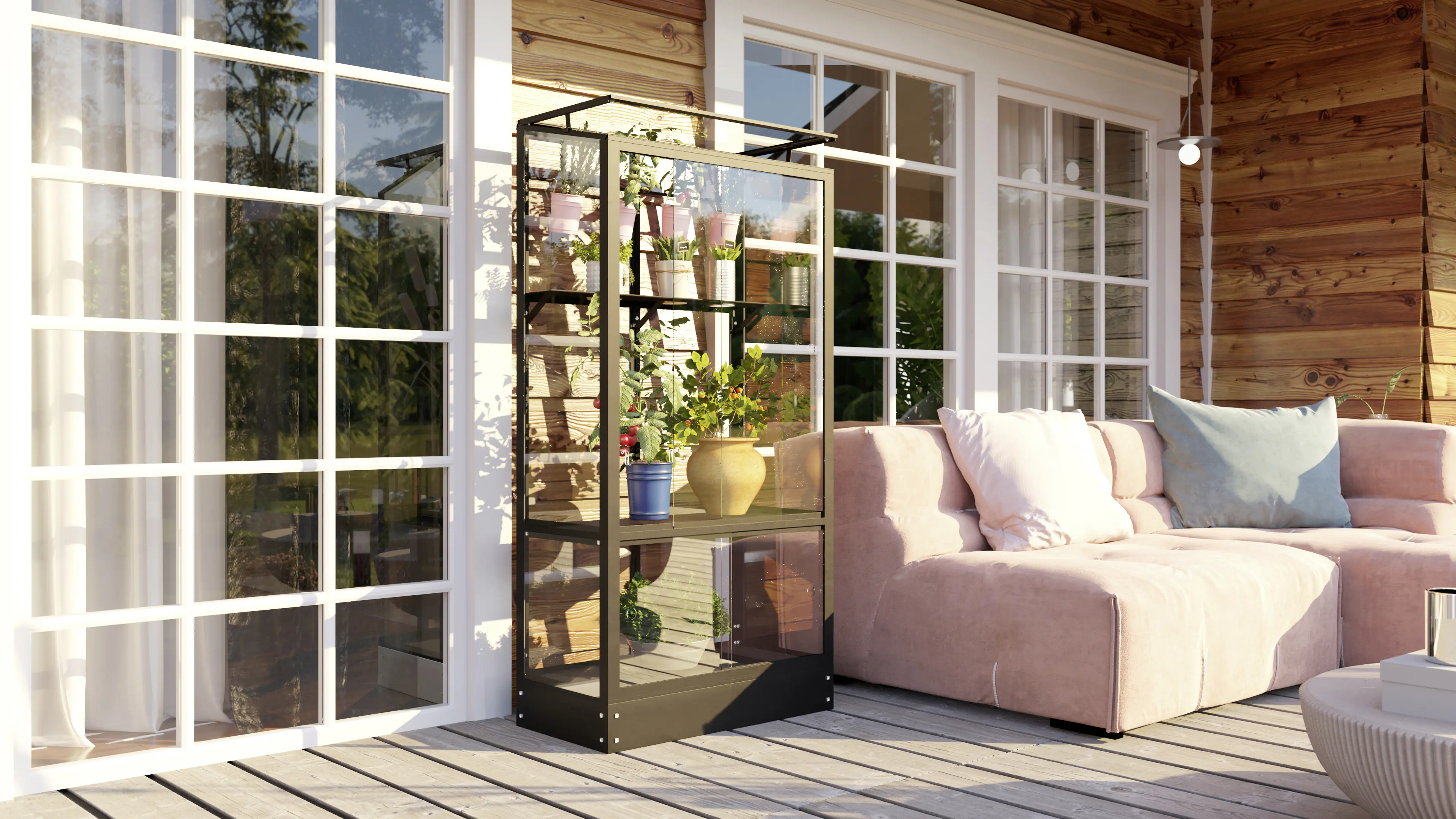 Vitavia Balkongewächshaus Stad 350 43 x 81 cm 3 mm Sicherheitsglas