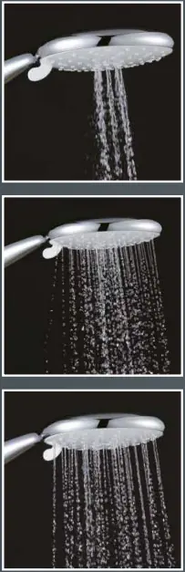 Primaster Kopfbrausesystem Aqua White verchromt