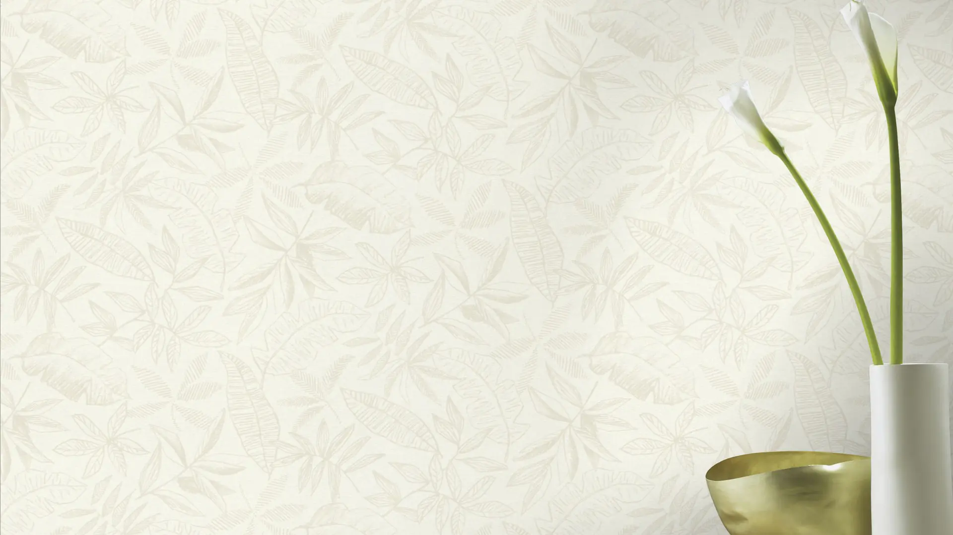 Schöner Wohnen Vliestapete Blätter beige sand 10,05 x 0,53 m Schöner Wohnen Vliestapete Blätter beige sand 10,05 x 0,53 m