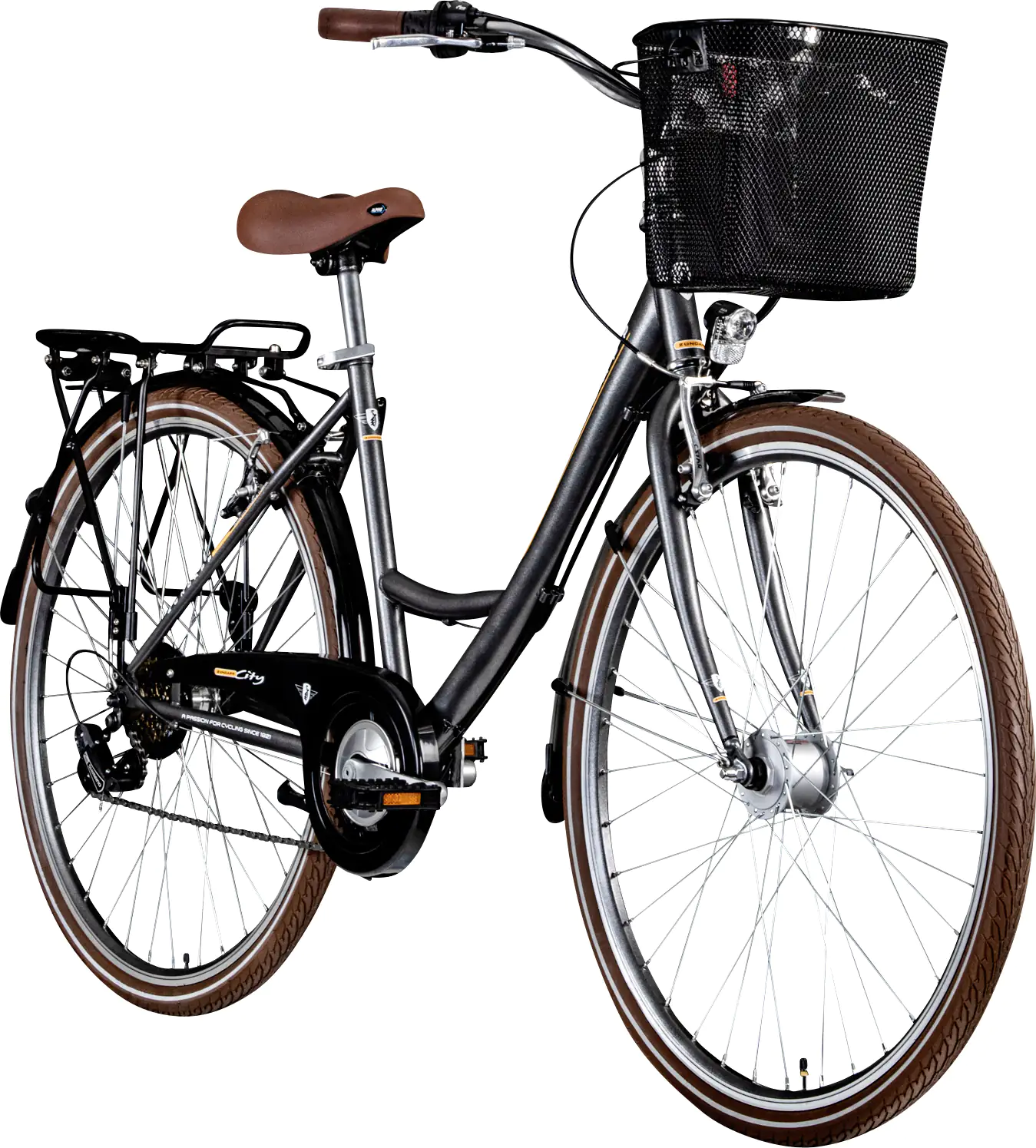 Zündapp Cityrad Z700 700c Damen 28 Zoll RH 46cm 6-Gang grau braun silber