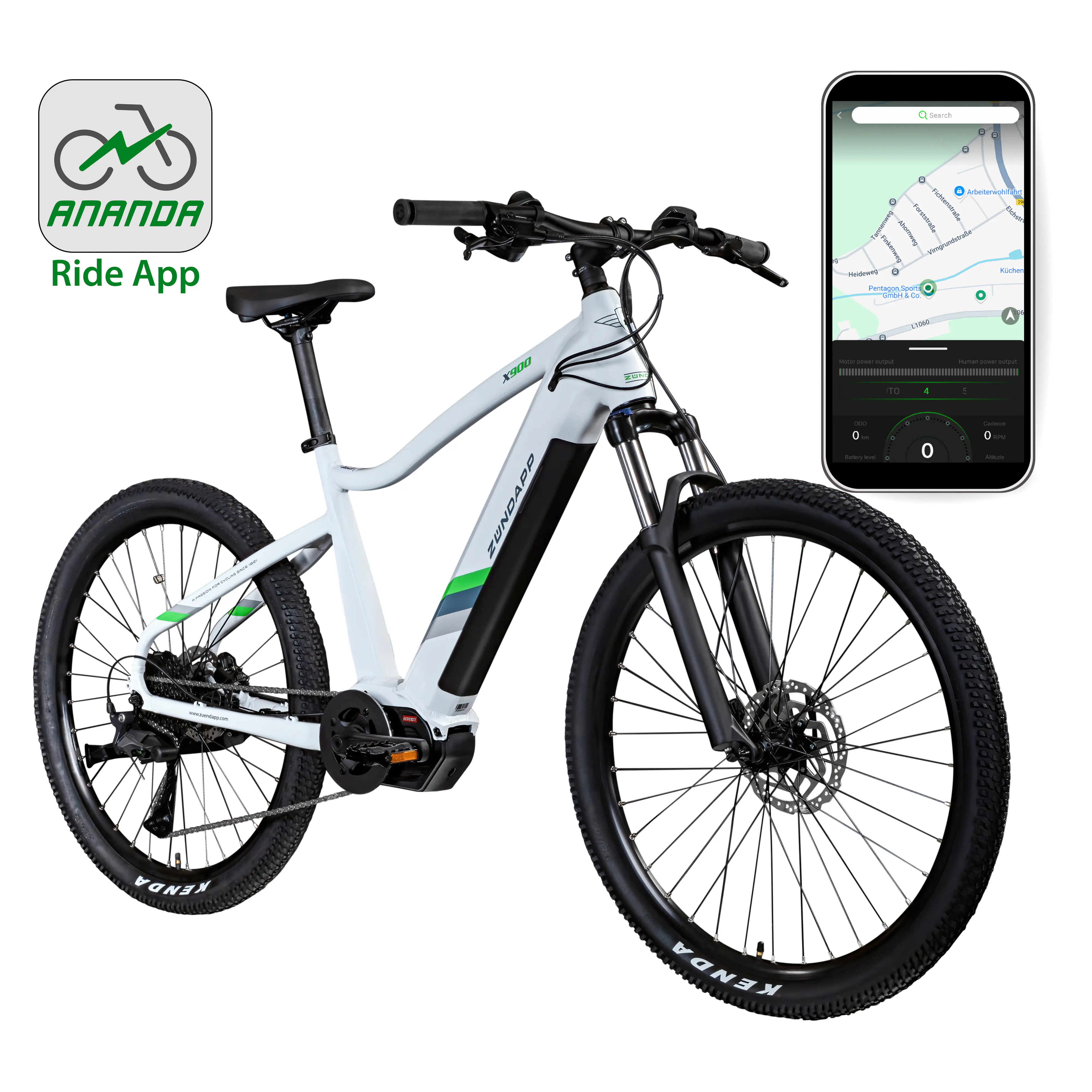 Zündapp E-Bike MTB X900 27,5 Zoll 10-Gang 733 Wh weiß Zündapp E-Bike MTB X900 27,5 Zoll 10-Gang 733 Wh weiß