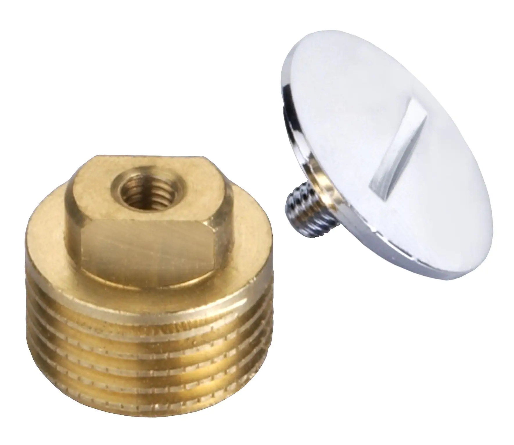 Cornat Stopfen messing verchromt 1/2" Außengewinde