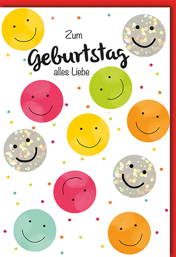Geburtstagskarte gute Laune A6