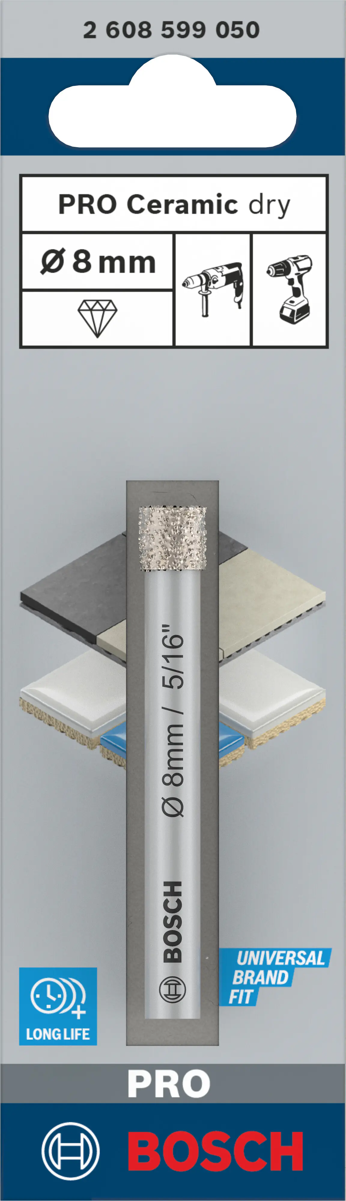 Bosch PRO Ceramic dry Bohrer 8 x 66 mm