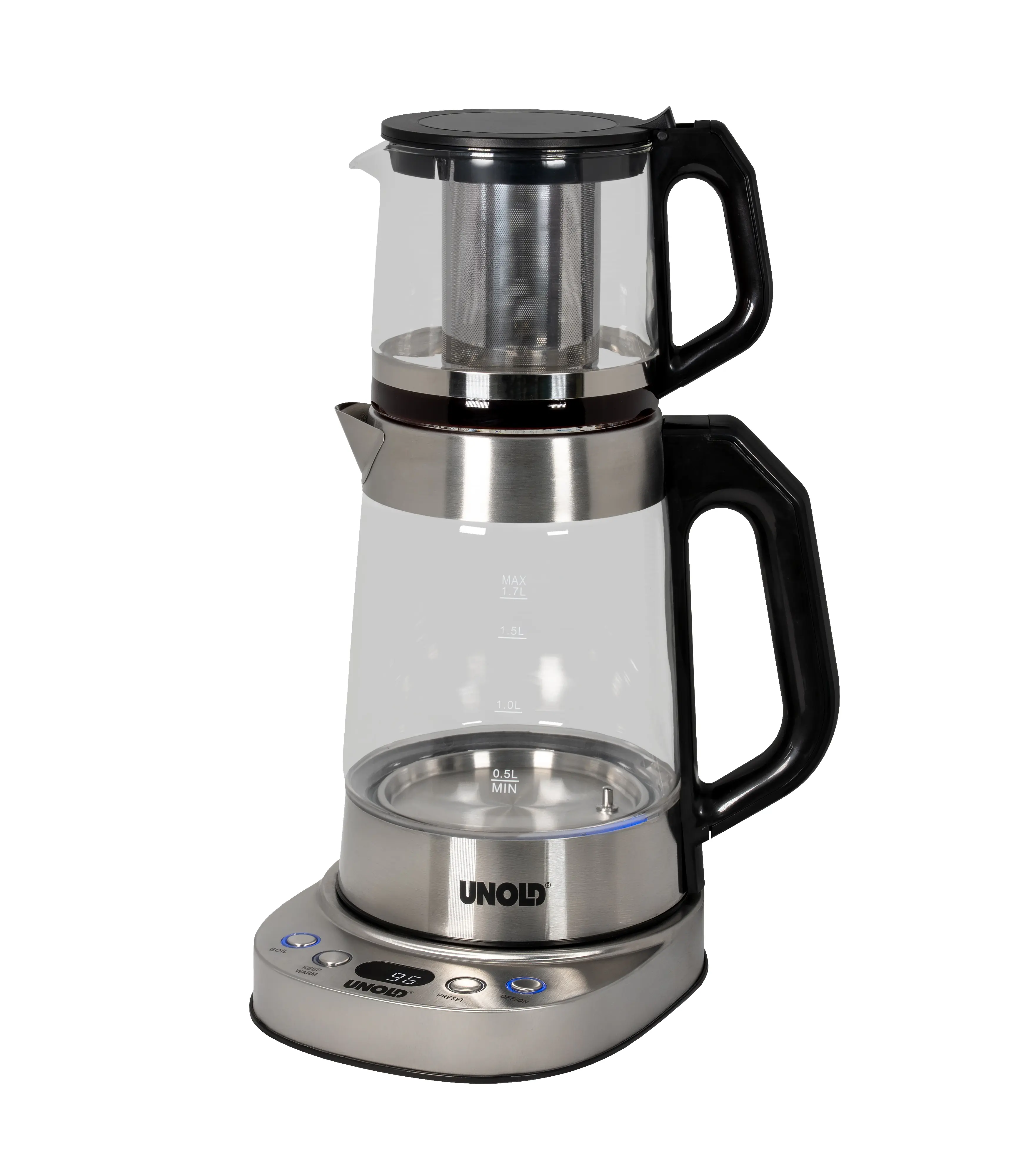 Unold 18215 Samowar Selin Wasserkocher 1,7 l 1800 W Edelstahl