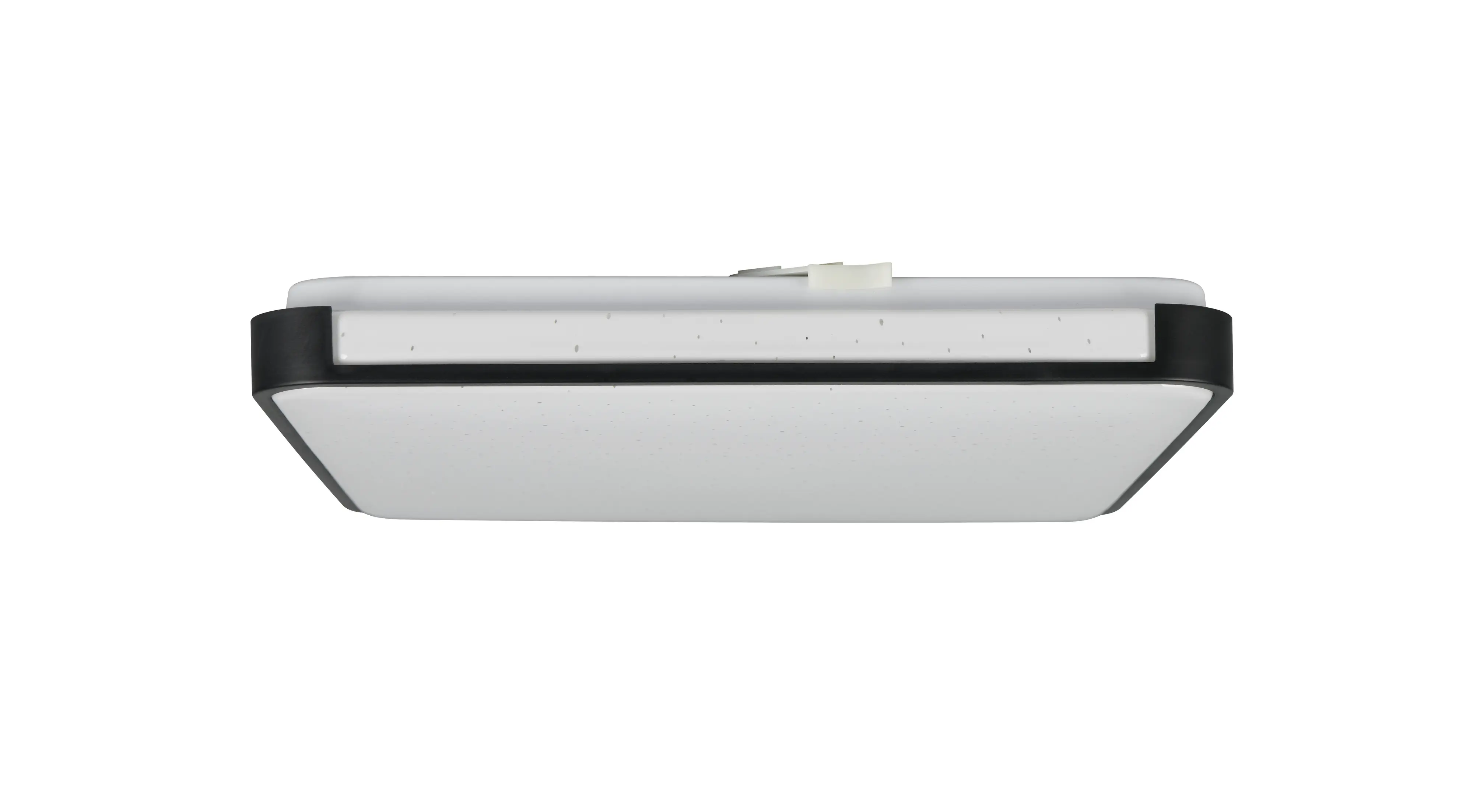Reality LED-Deckenleuchte Relus 27x27 cm schwarz matt Starlight Effekt neutralweiß