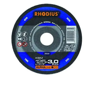 Rhodius Freihandtrennscheibe KSMK Stahl Ø 125 mm Bohrung 22,23 mm 10 Stück Rhodius Freihandtrennscheibe KSMK Stahl Ø 125 mm Bohrung 22,23 mm 10 Stück
