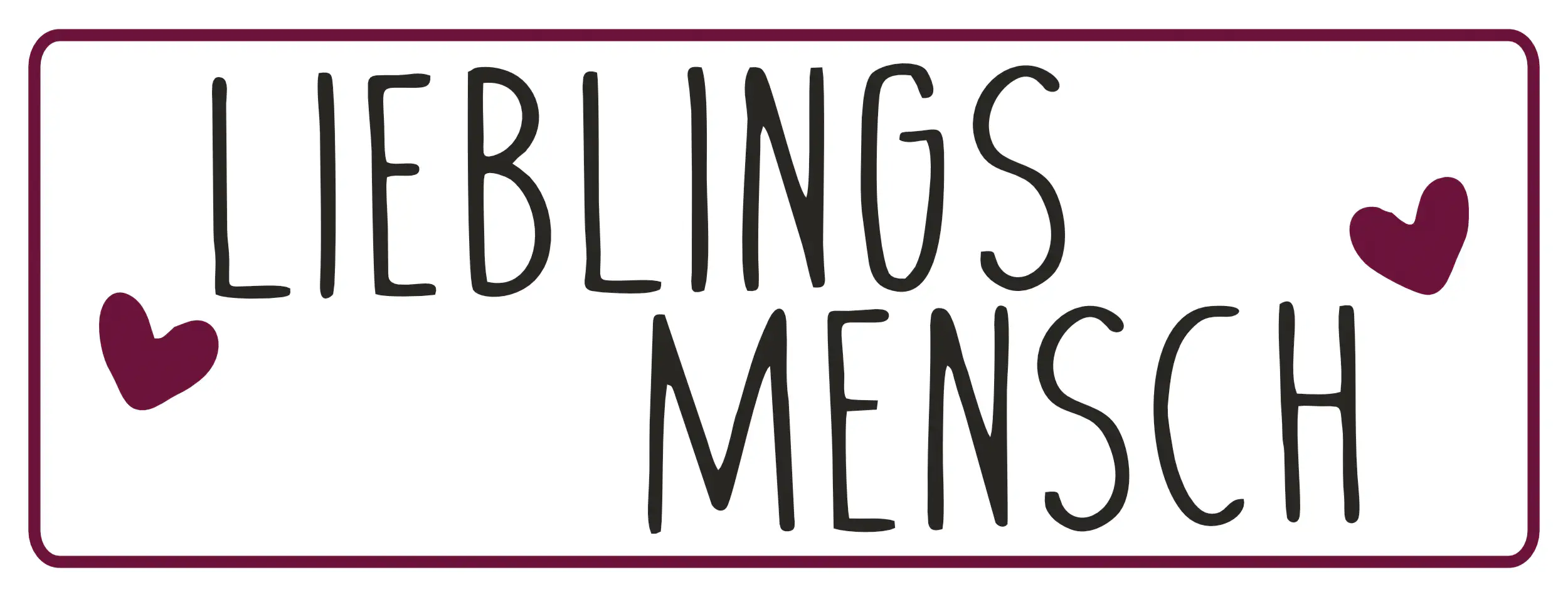 Hermann Schütz Aufkleber Lieblingsmensch 105x40mm