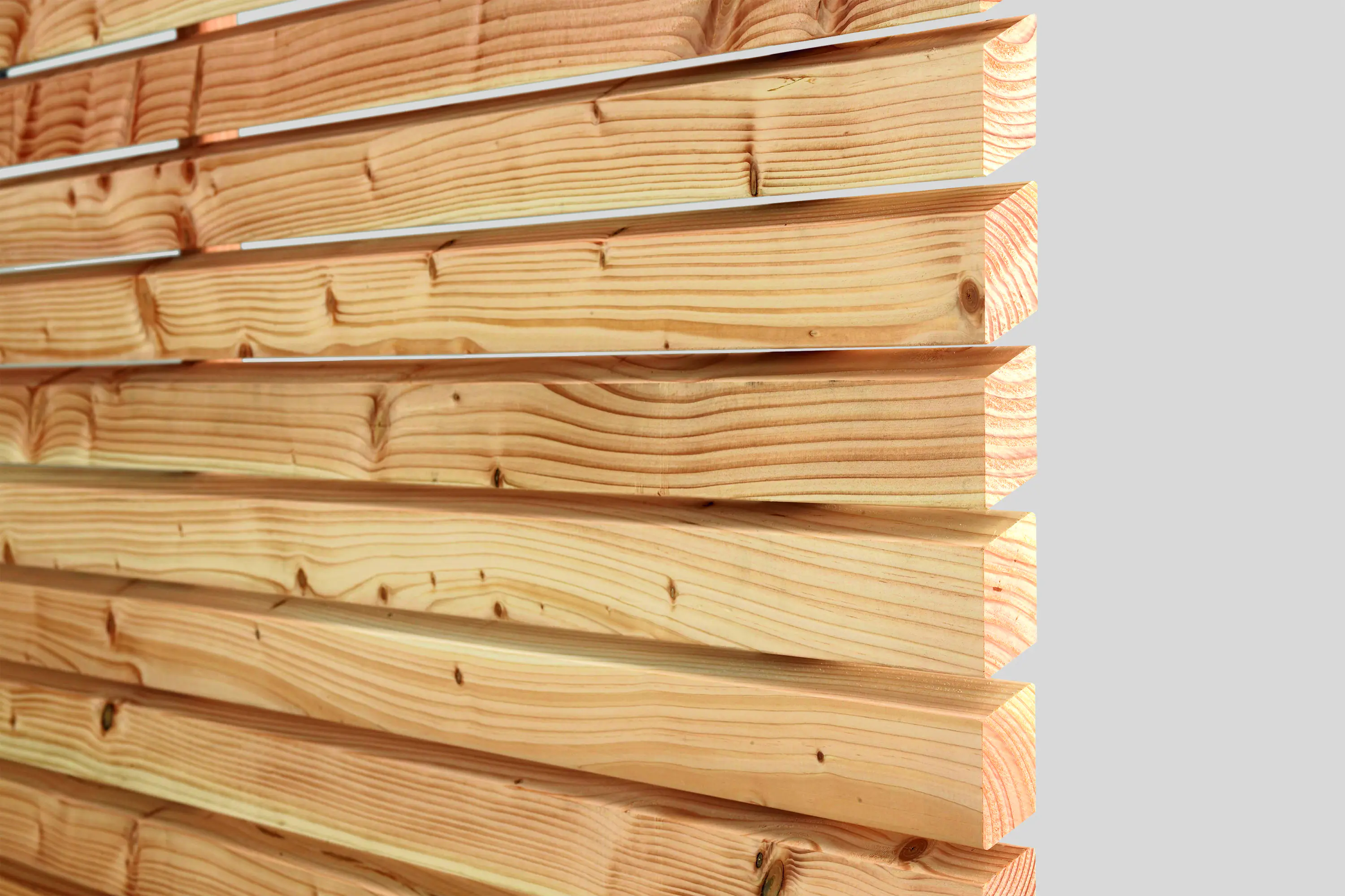 Rhombusleiste Fassaden-Profil Douglasie 28 mm 2 m, 70 x 58 mm Holz unbehandelt