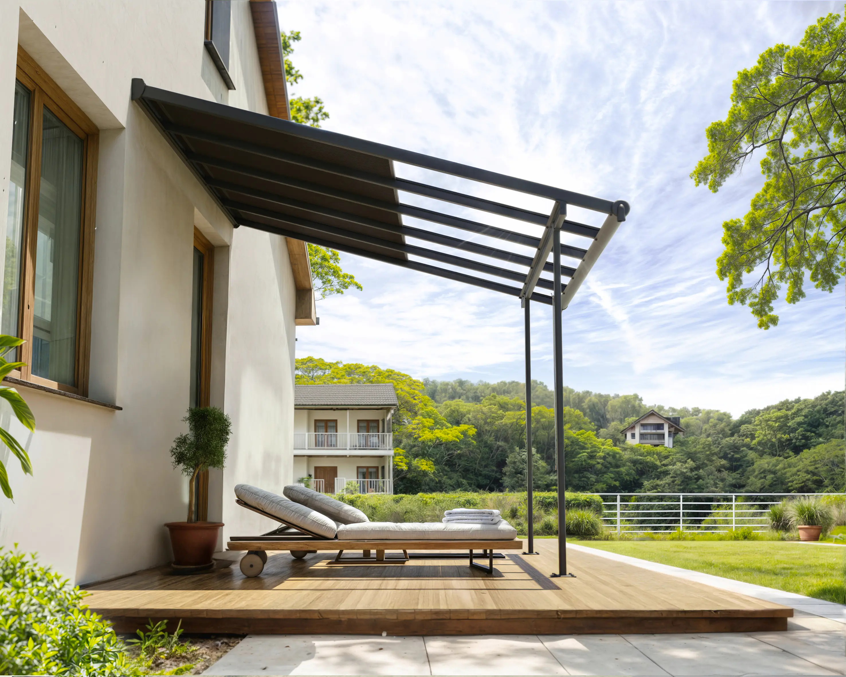 Canopia Terrassenüberdachung Sierra Cabrio 314 x 295 cm grau 