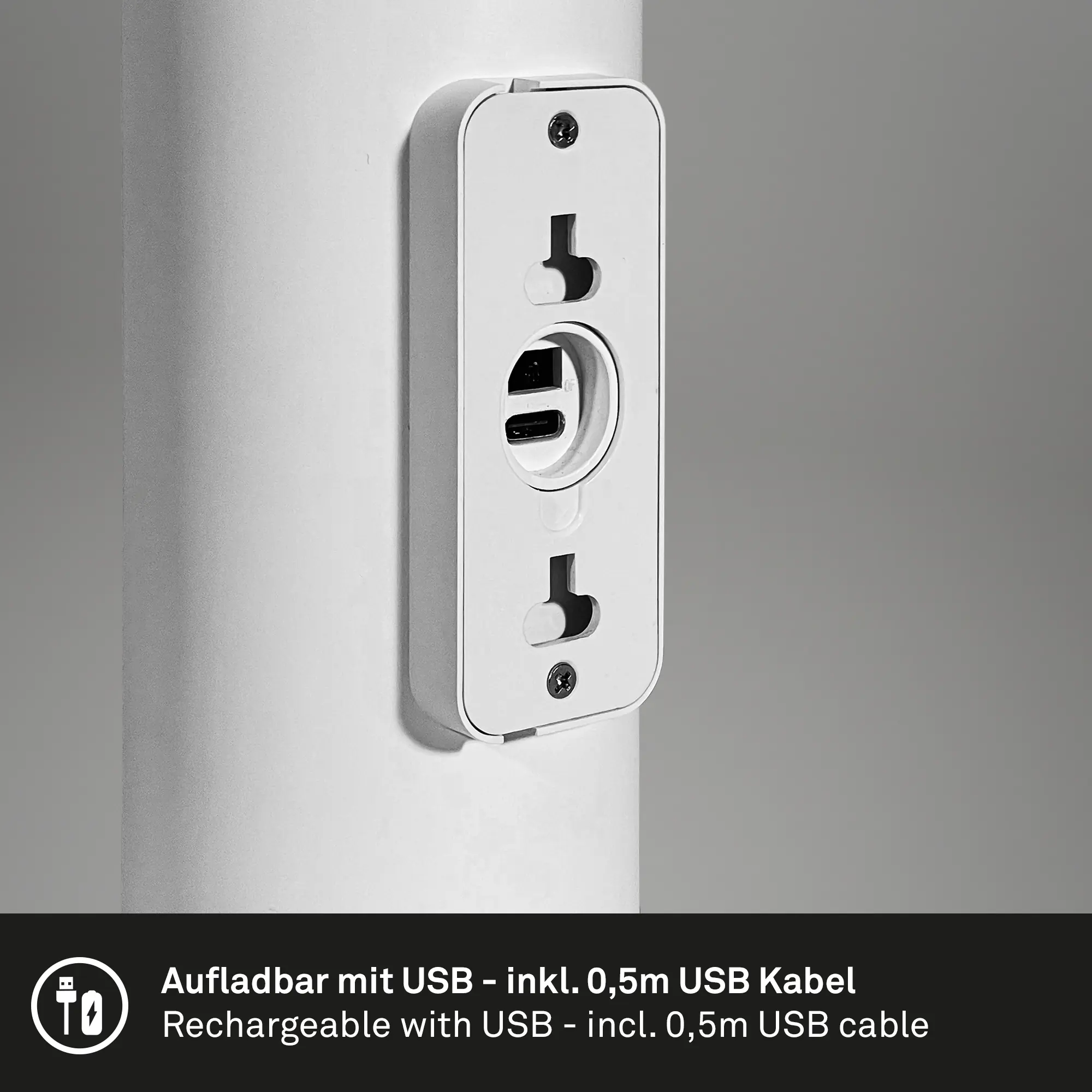 Briloner LED Akku-Außenwandleuchte Lima 6W weiß dimmbar warmweiß Briloner LED Akku-Außenwandleuchte Lima 6W weiß dimmbar warmweiß