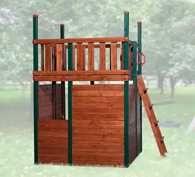 Weka Verkleidung für Spielturm 816 Tabaluga braun-grün