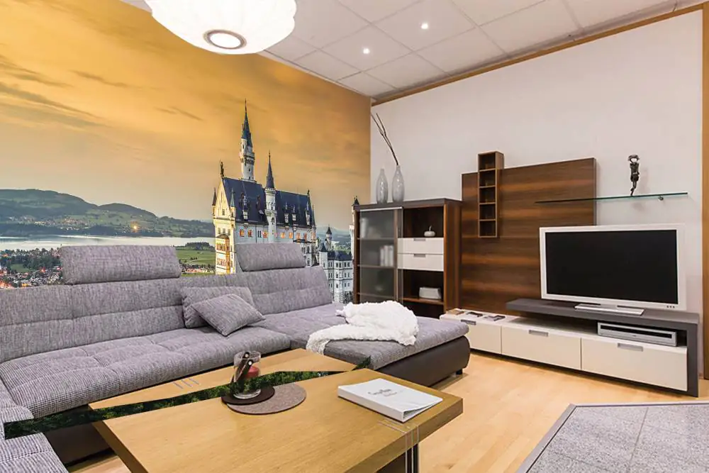 papermoon Vlies- Fototapete Digitaldruck 350 x 260 cm Neuschwanstein Castle