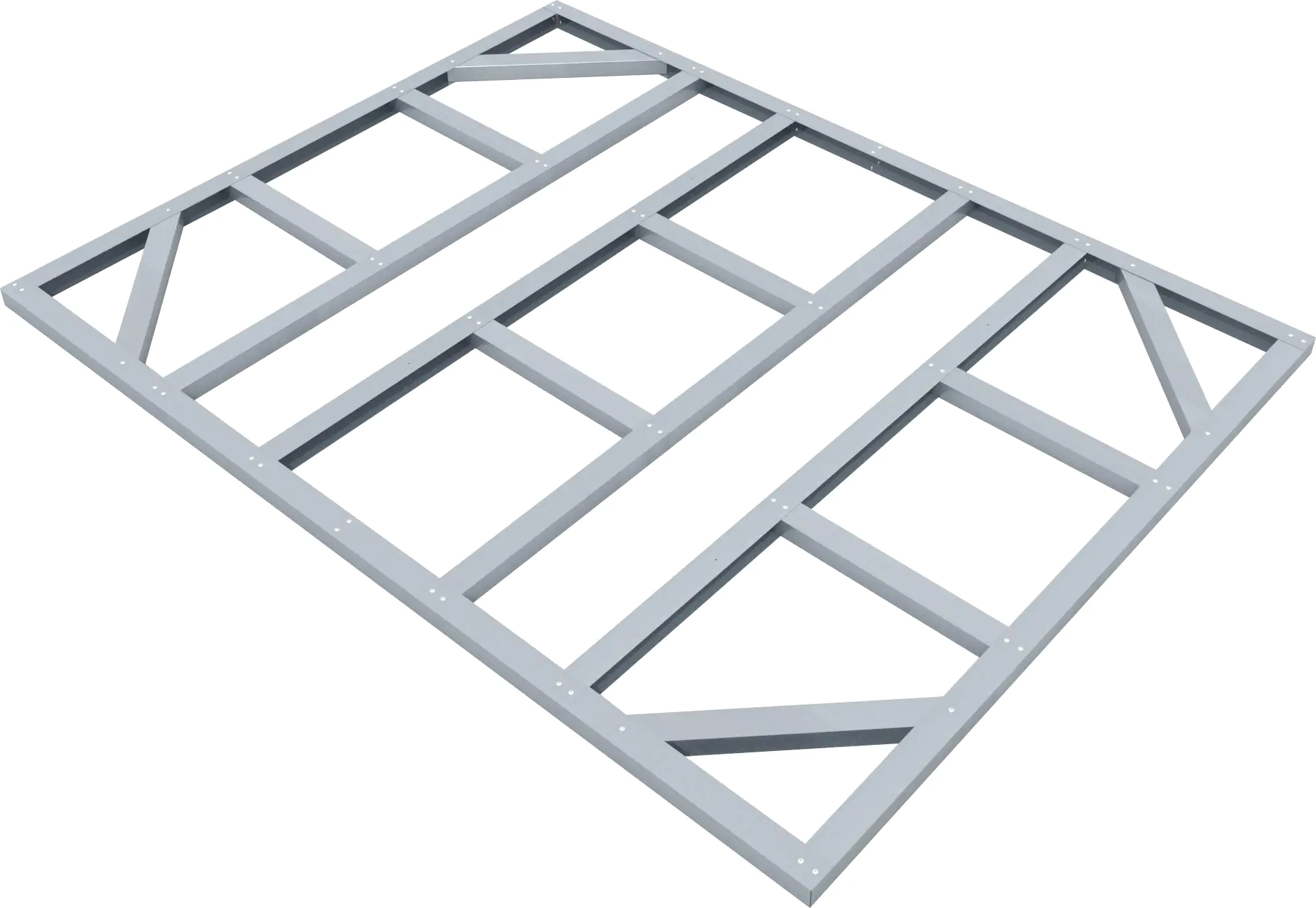 Globel Fundamentbodenrahmen 8 x 6 zu Gerätehaus Dream 86 und Tower 86 Globel Fundamentbodenrahmen 8 x 6 zu Gerätehaus Dream 86 und Tower 86