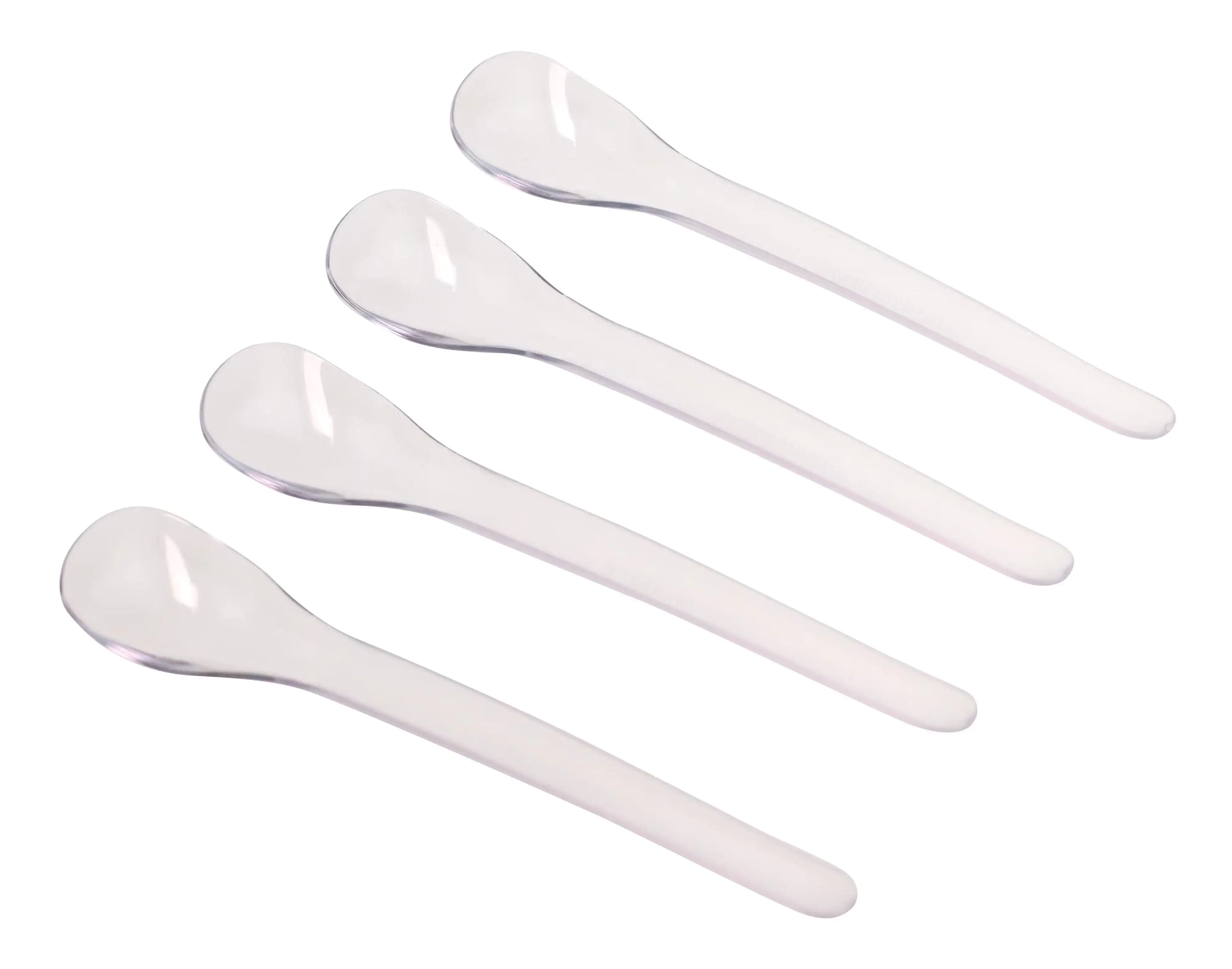 Fackelmann Eilöffel 14 cm transparent oder weiß 4 Stück