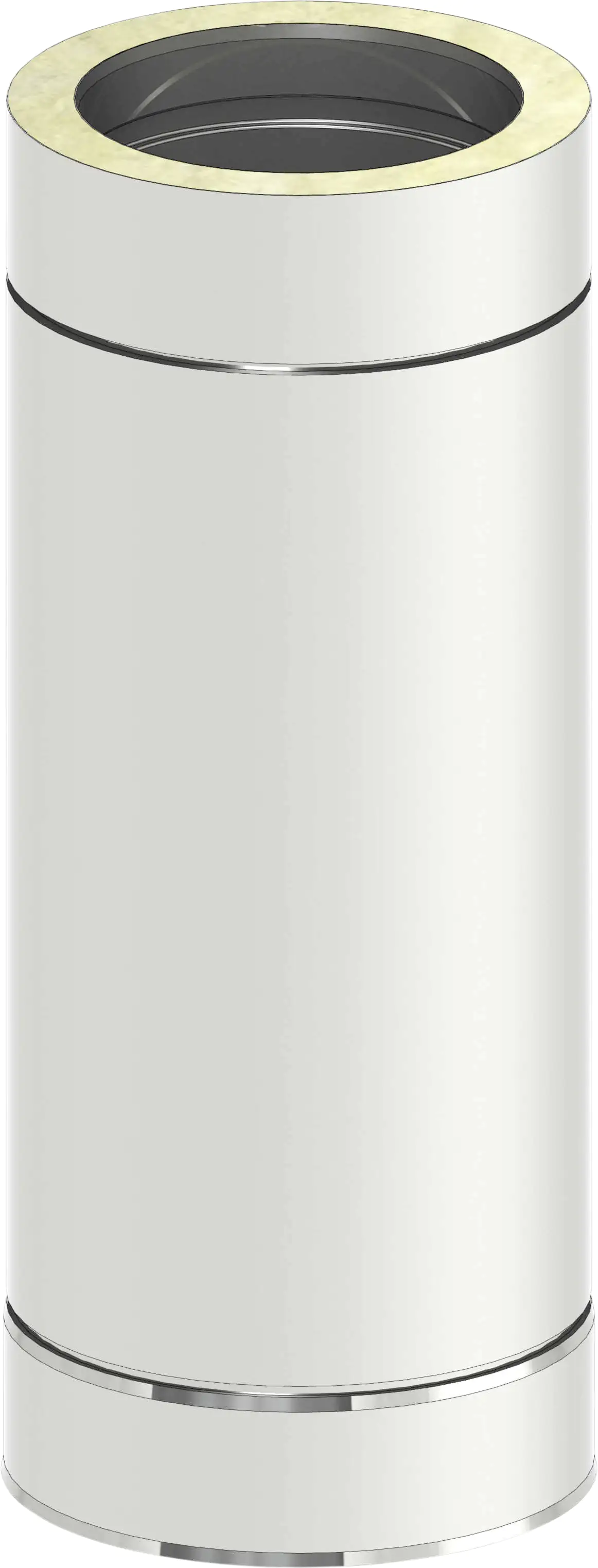 Zitec Schornstein-Rohrlängenelement doppelwandig, Ø 150 mm, 500 mm