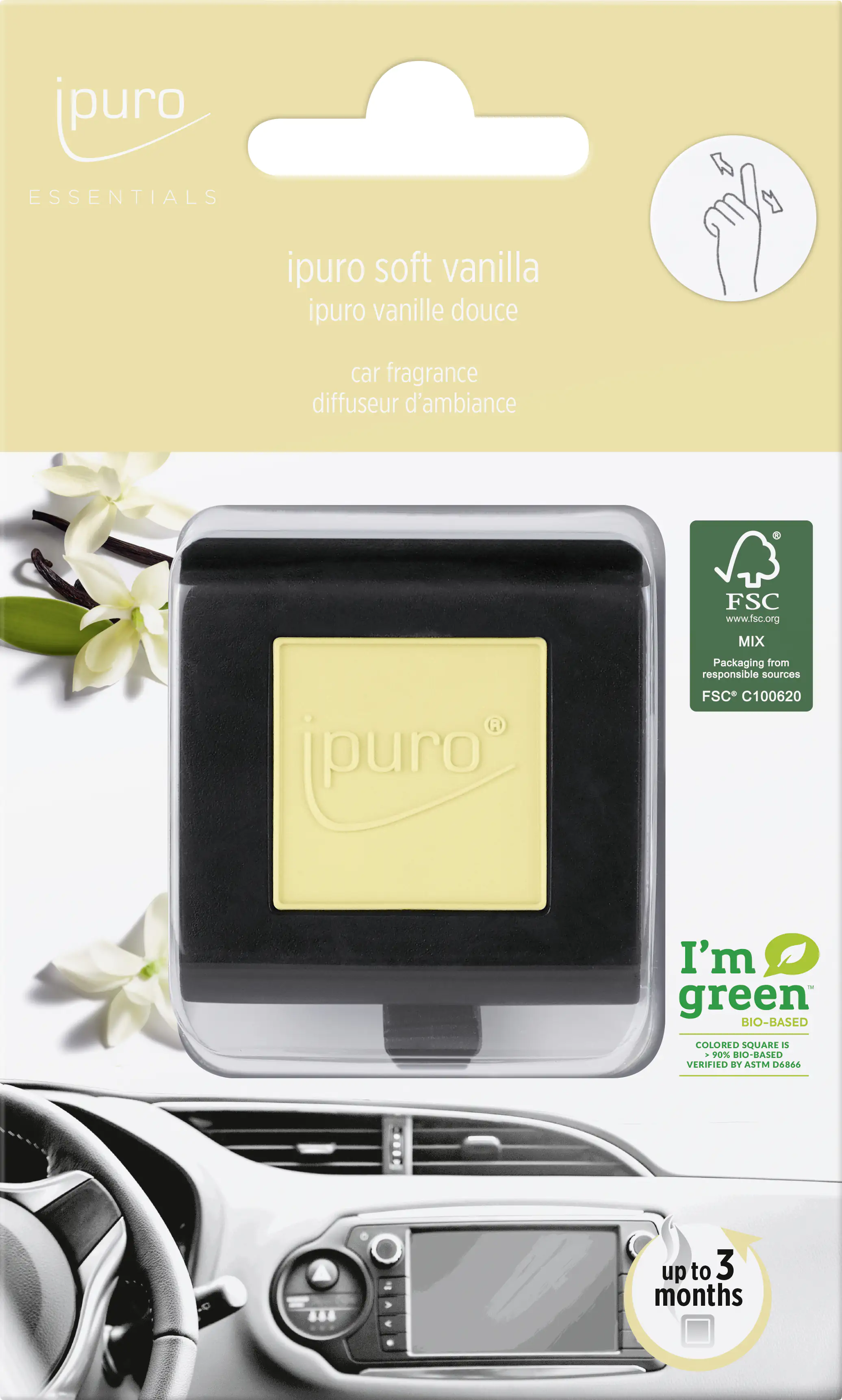 ipuro Essentials Autoduft soft vanilla ipuro Essentials Autoduft soft vanilla