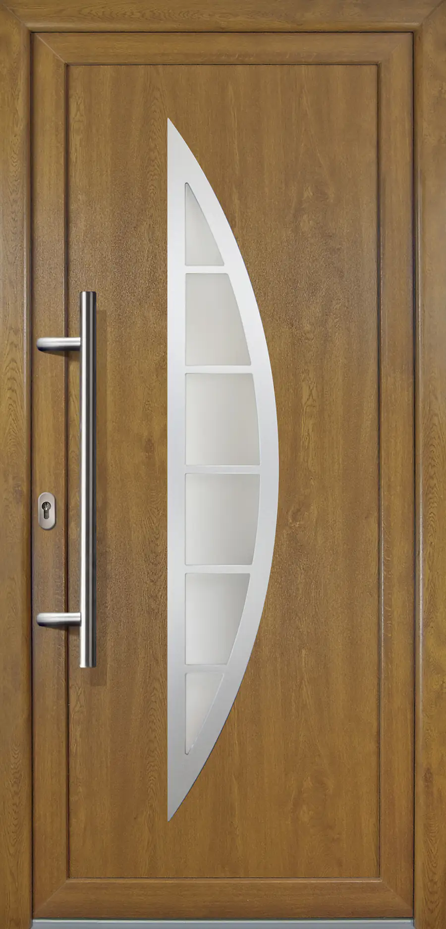 4060691164982 Meeth Haustür Signum PVC Exclusiv PVC Modell 28 88 x 200 cm, DIN links, Golden Oak