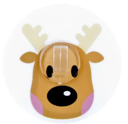 Wenko Static-Loc Lichterkettenhalter Rentier 10er-Set, Rentier