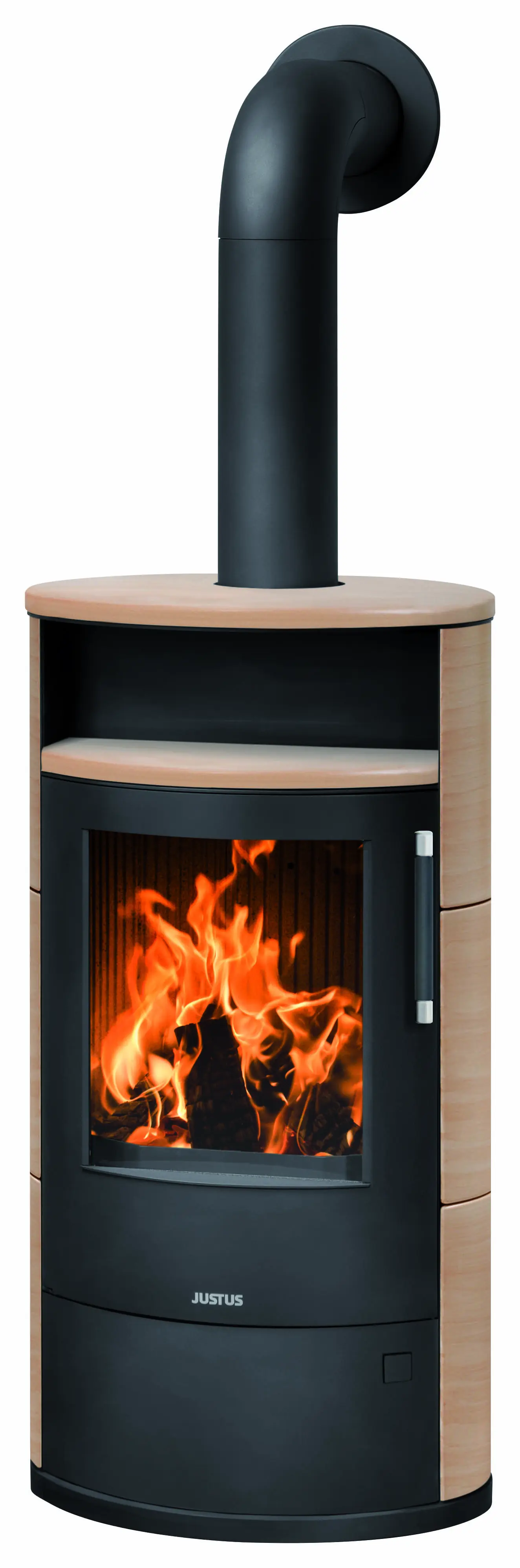 Justus Kaminofen Island 7 2.0 Keramik corretto 7 kW