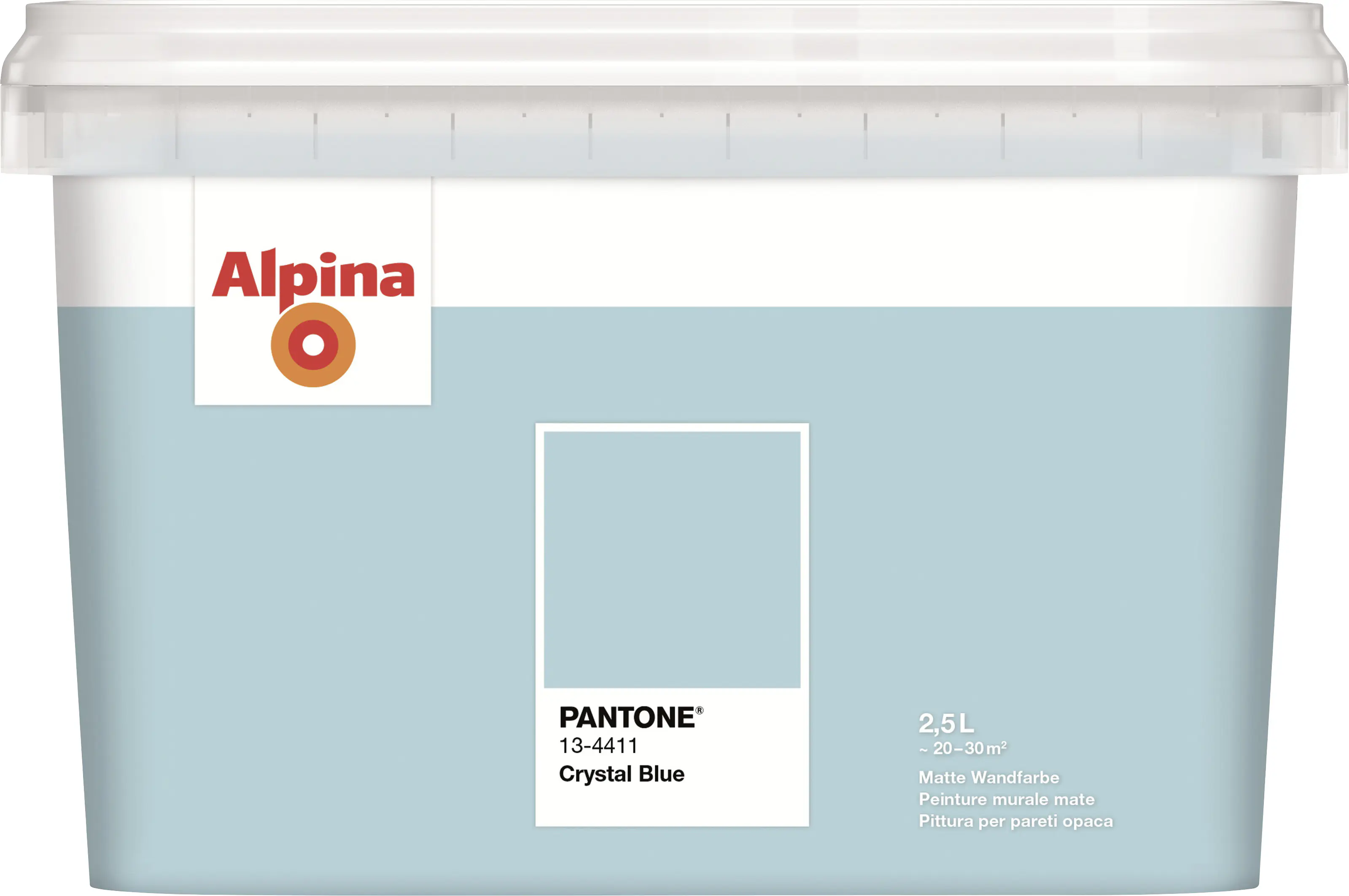 Alpina Wandfarbe Pantone matt crystal blue 2,5 L