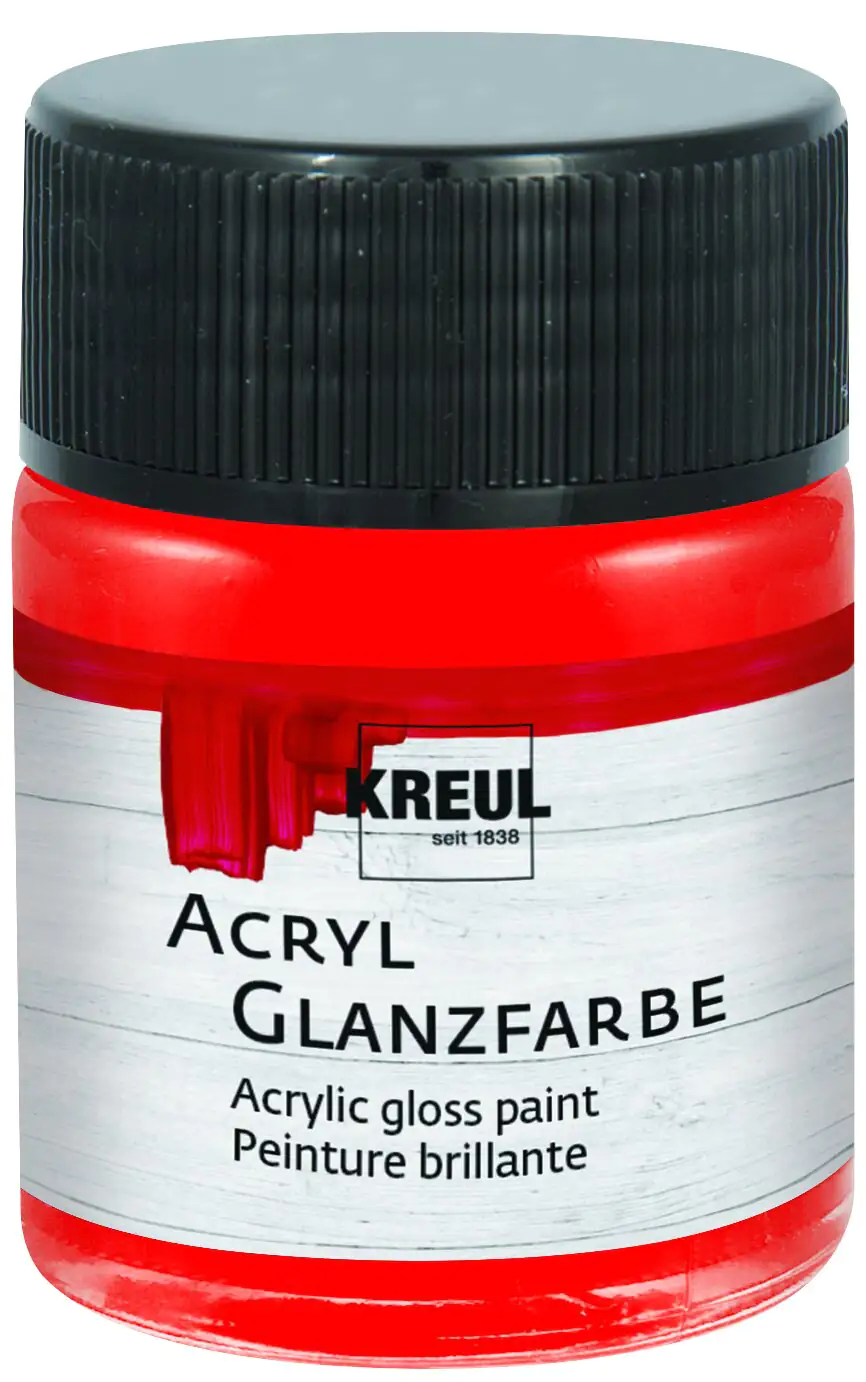 Kreul Acryl Glanzfarbe rot 50 ml