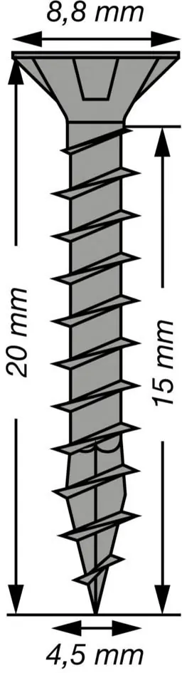 Spax Universalschrauben 4,5 x 20 mm T20 Vollgewinde - 100 Stk.  Spax Universalschrauben 4,5 x 20 mm T20 Vollgewinde - 100 Stk.