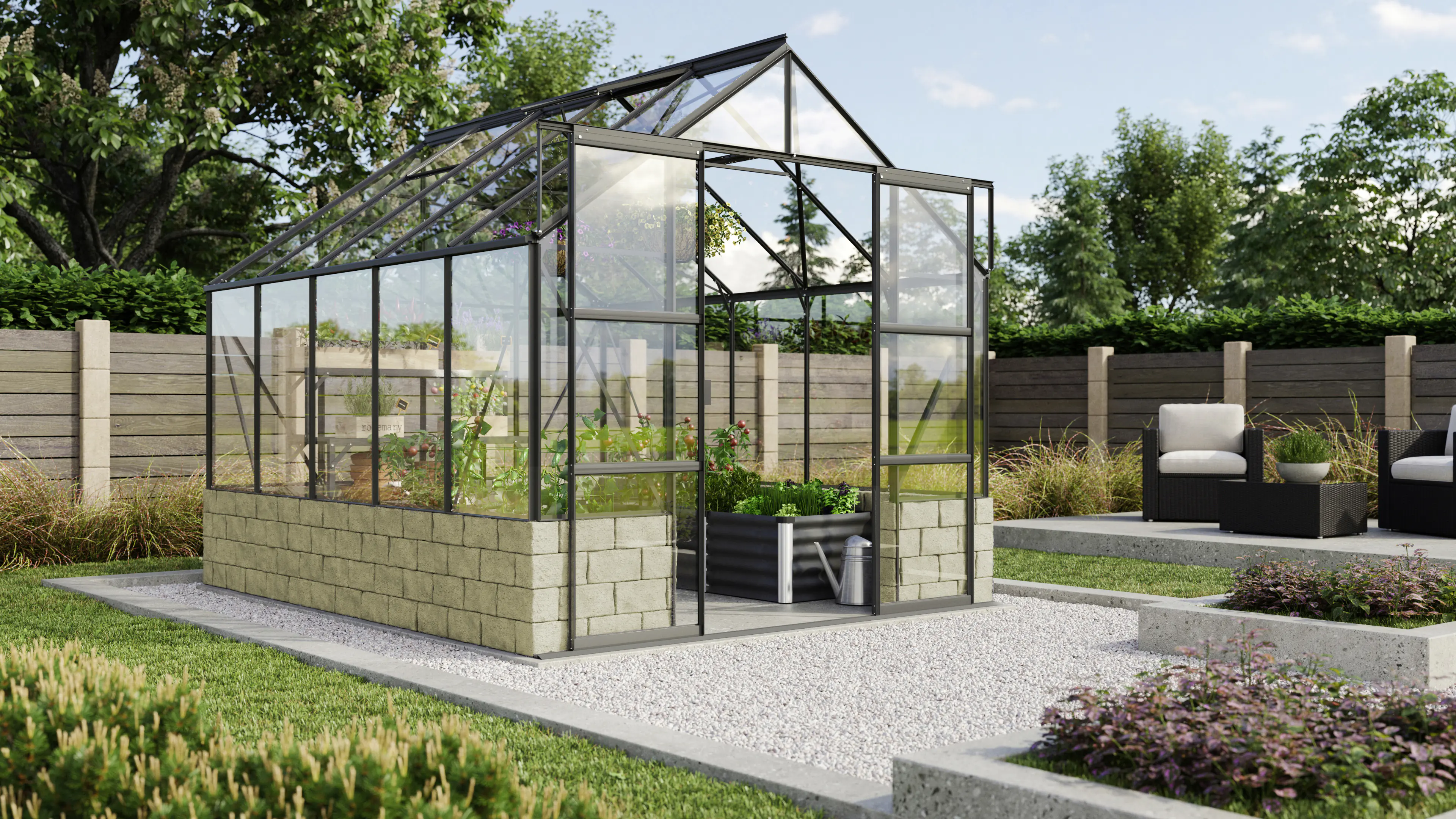 Vitavia Gewächshaus Cassandra 8300 257 x 324 cm 3 mm Sicherheitsglas