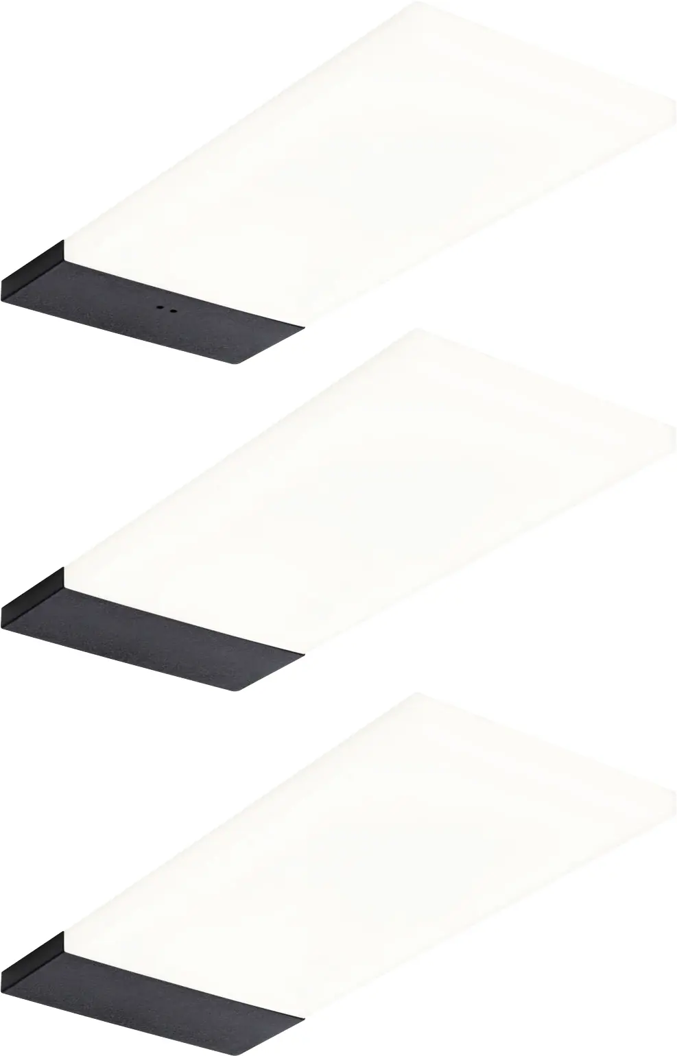 Paulmann LED Unterbauleuchte Bredo schwarz warmweiß 3er Set
