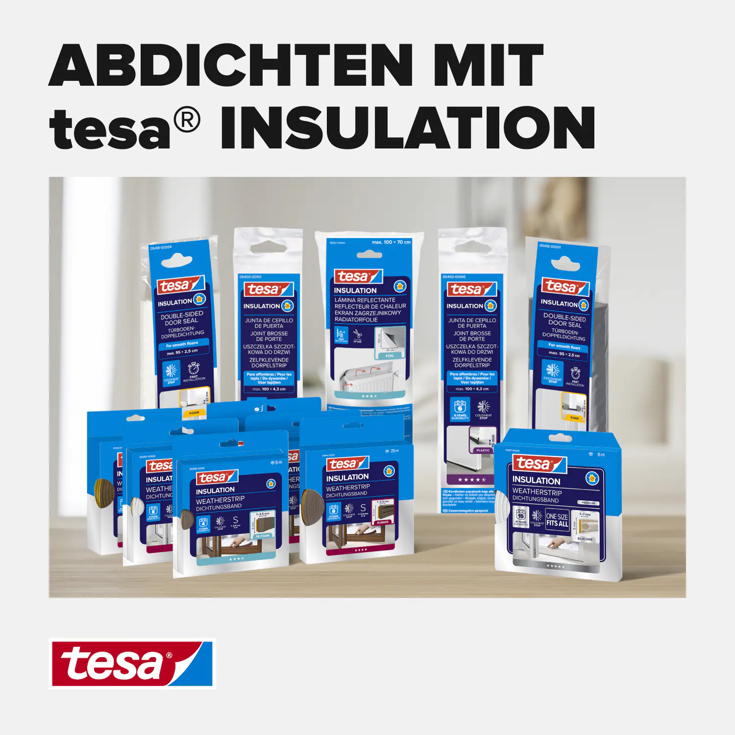 tesa Insulation P-Profil Classic 10 m, weiß