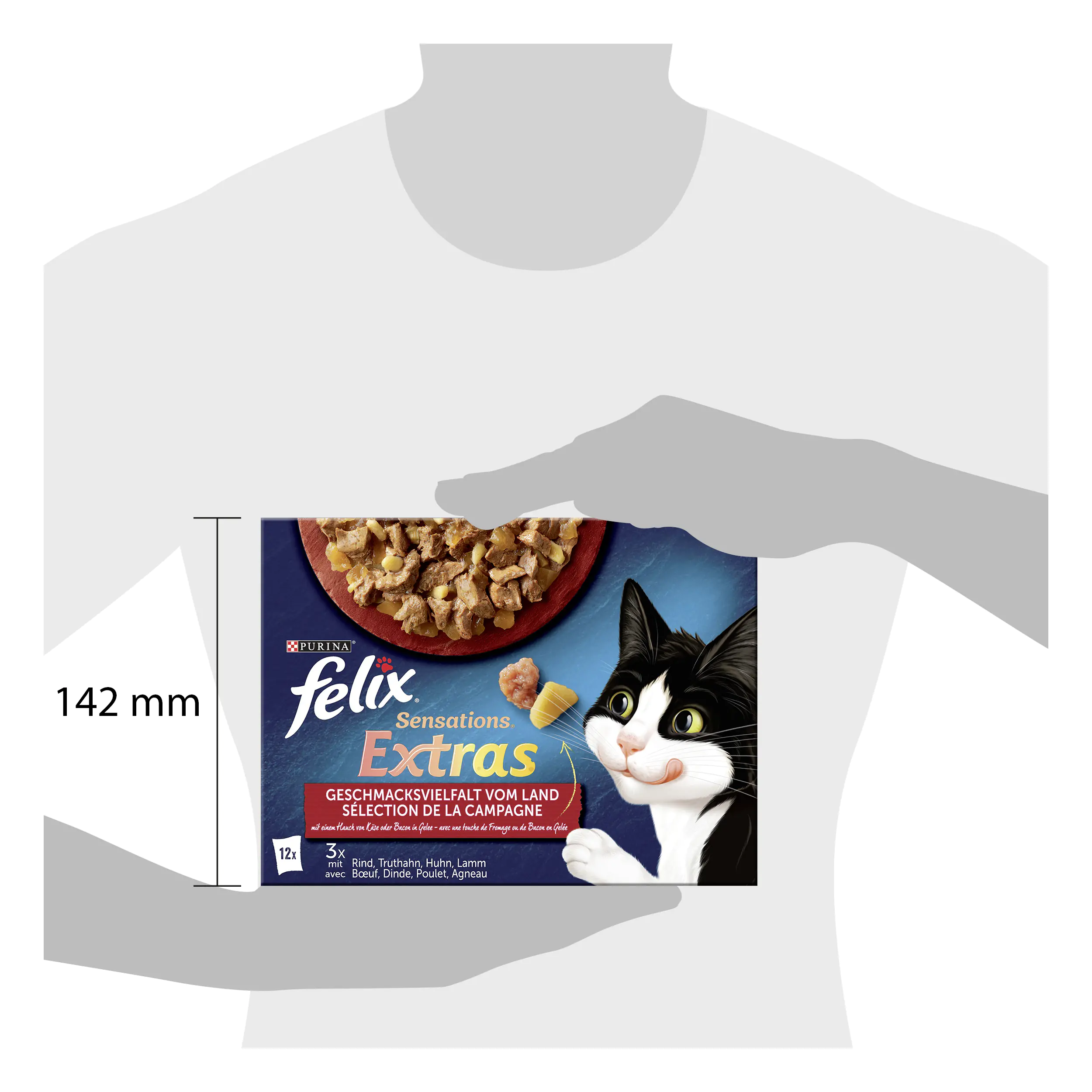 Felix Sensations Extras Geschmacksvielfalt vom Land 12 x 85g