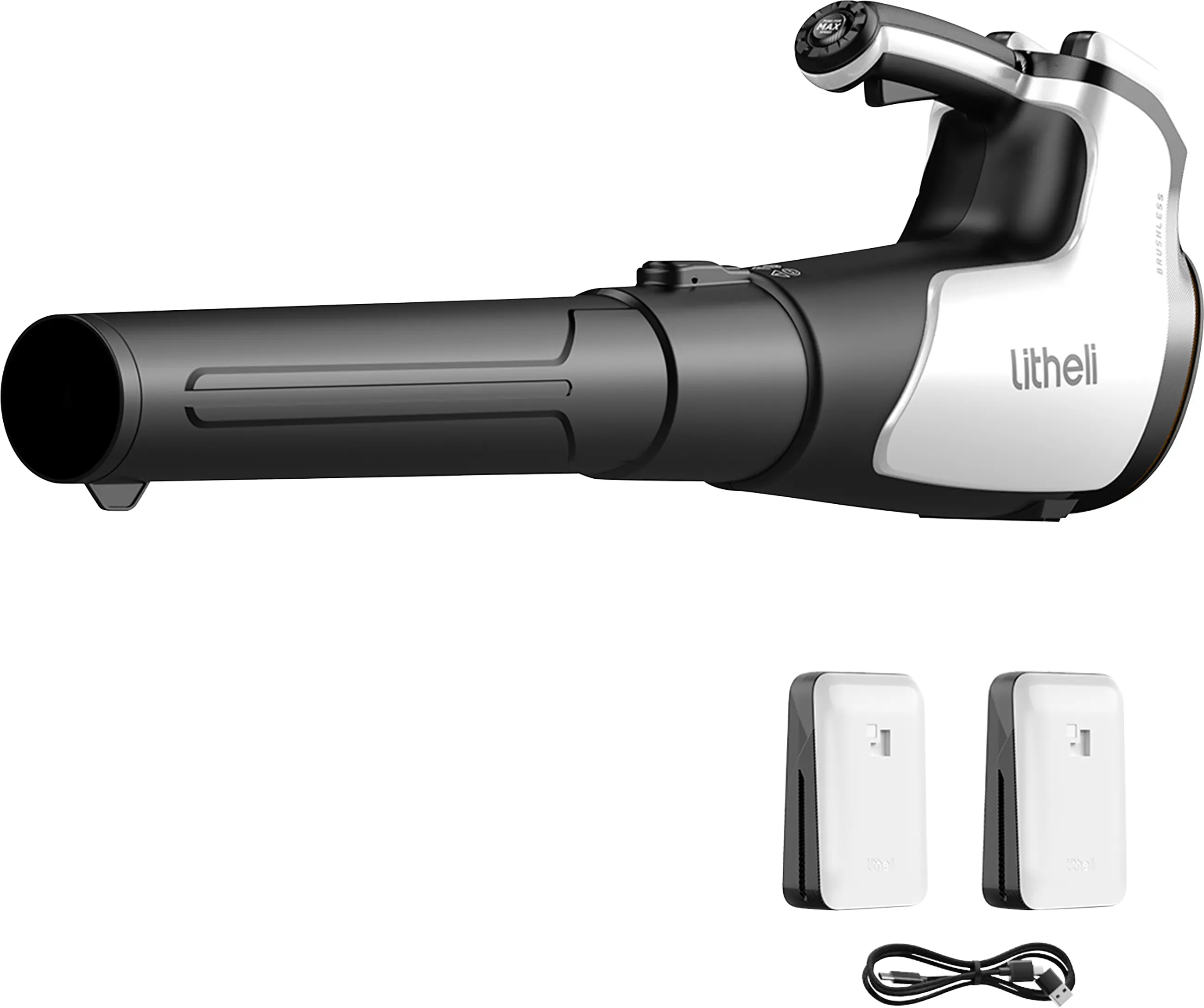 Litheli Akku-Laubbläser U20 2x20V, inkl. 2 Akkus 4.0Ah