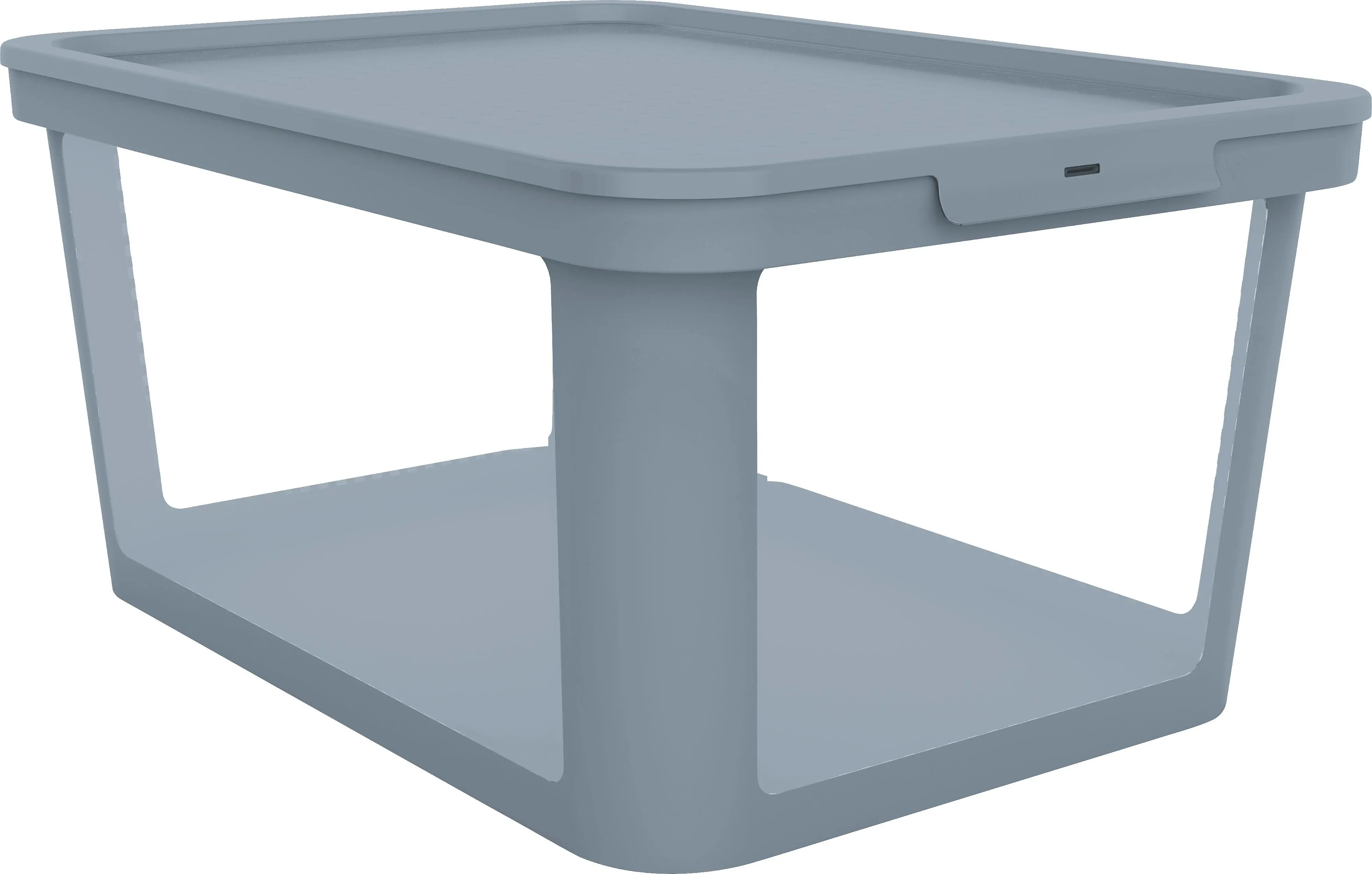 Rotho Aufbewahrungsbox mit Deckel Albris 57 x 39 x 27 cm misty blau 